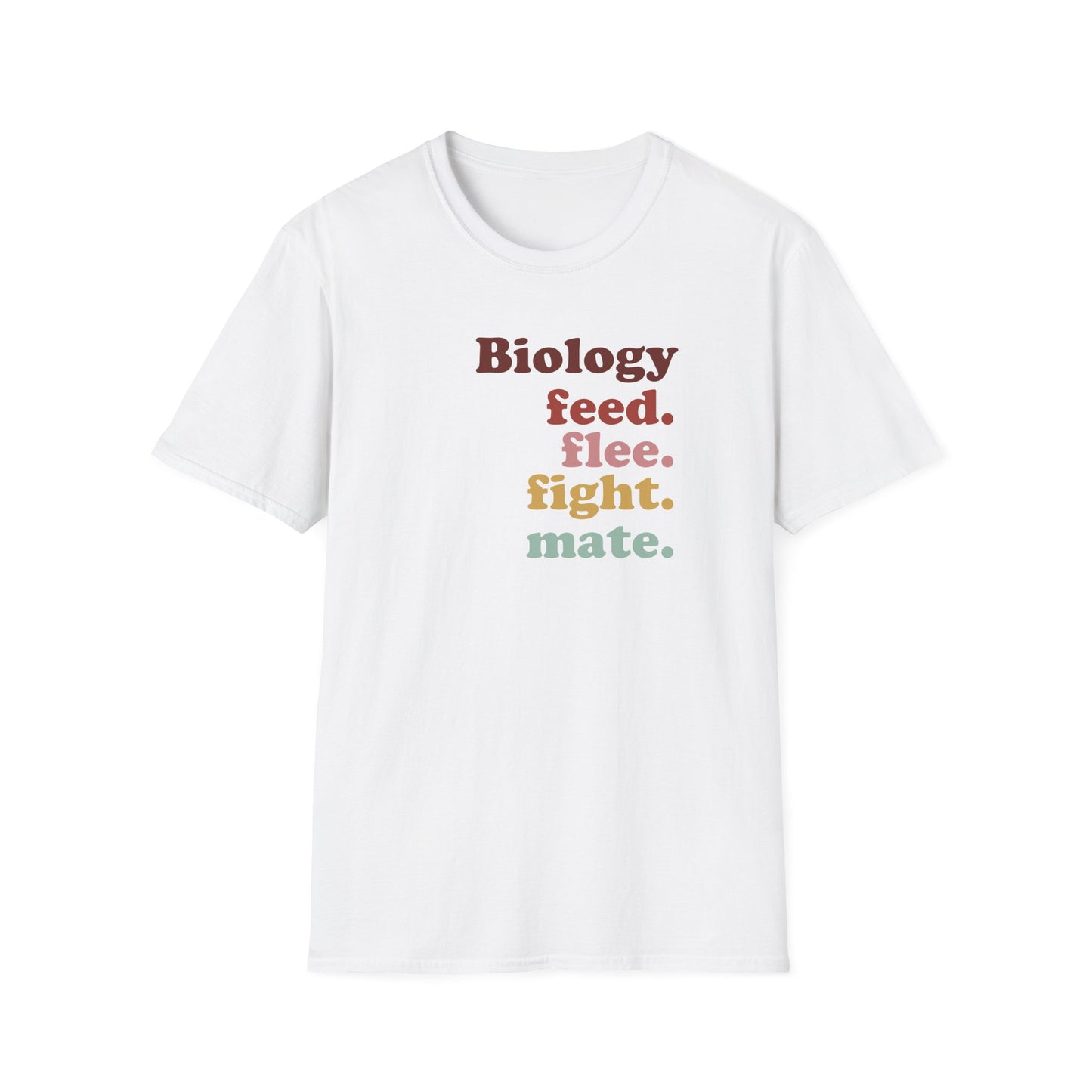 4 F’s Of Biology T-Shirt, Feed Flee Fight Mate Shirt, Biology Teacher Tee, Science Student Gift, Ecology Zoology Shirt, Nature Nerd Tee