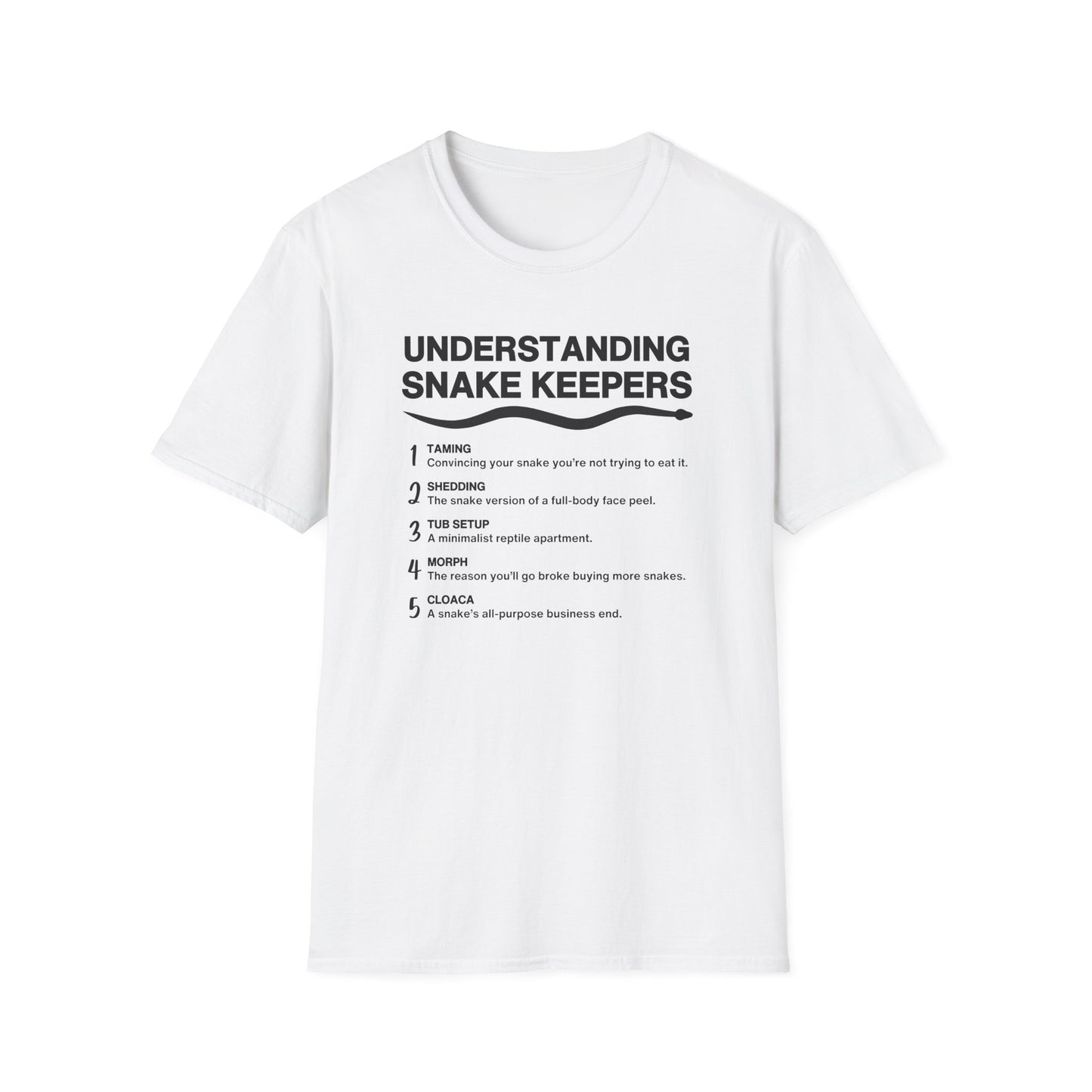 Understanding Snake Keepers T-Shirt, Snake Lover Shirt, Reptile Keeper Tee, Herpetology Gift, Snake Mom Dad Shirt, Exotic Pet Owner Tee