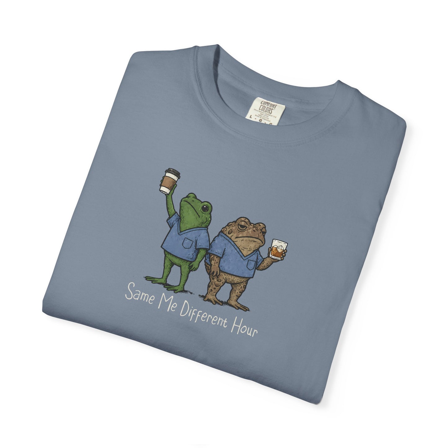 Night Shift Nurse Frog Shirt, Same Me Different Hour Tee, Funny Nurse Shirt, Frog Nurse T Shirt, Comfort Colors Medical Humor Tee
