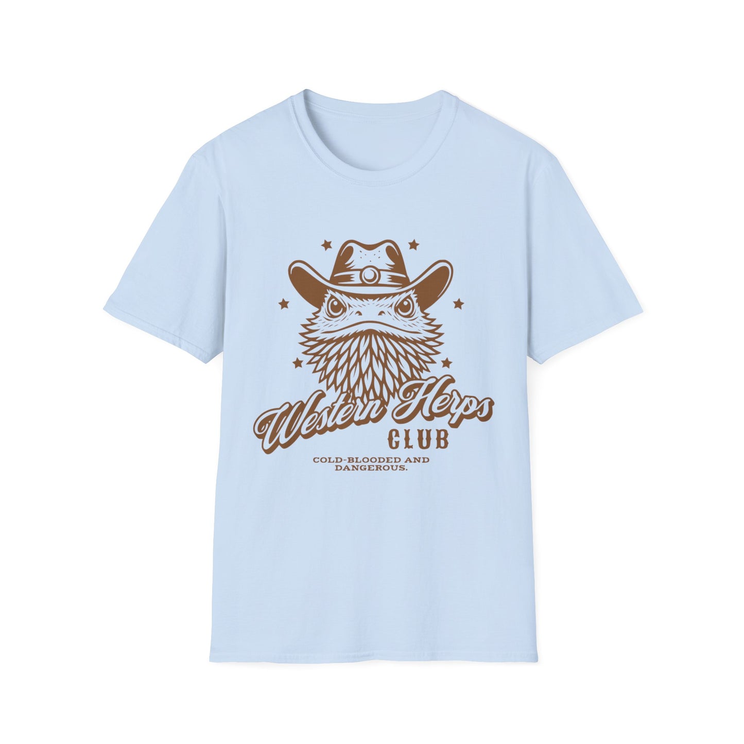 Western Herps Club T-Shirt – Cowboy Bearded Dragon Reptile Keeper Tee