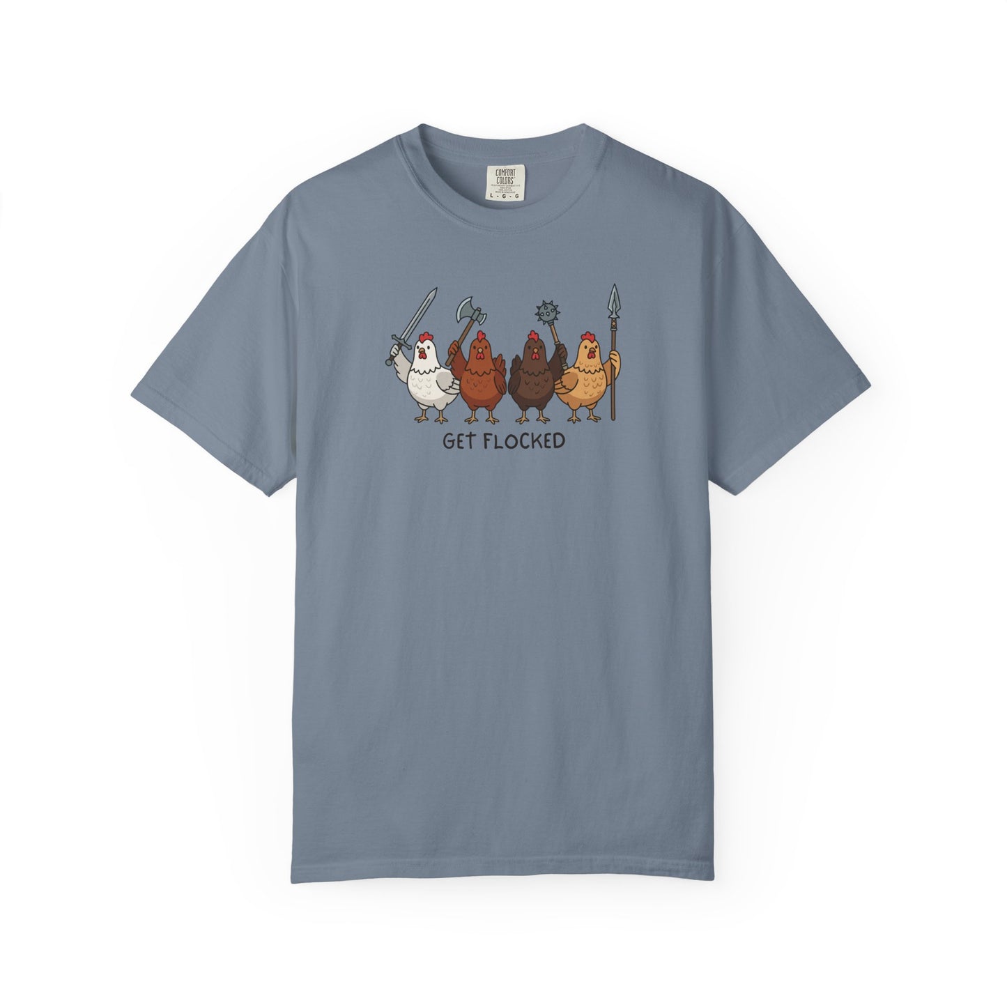 Get Flocked Chicken Shirt, Funny Chicken T Shirt, Comfort Colors Chicken Tee, Backyard Chicken Shirt, Farm Animal Tee, Chicken Lover Gift