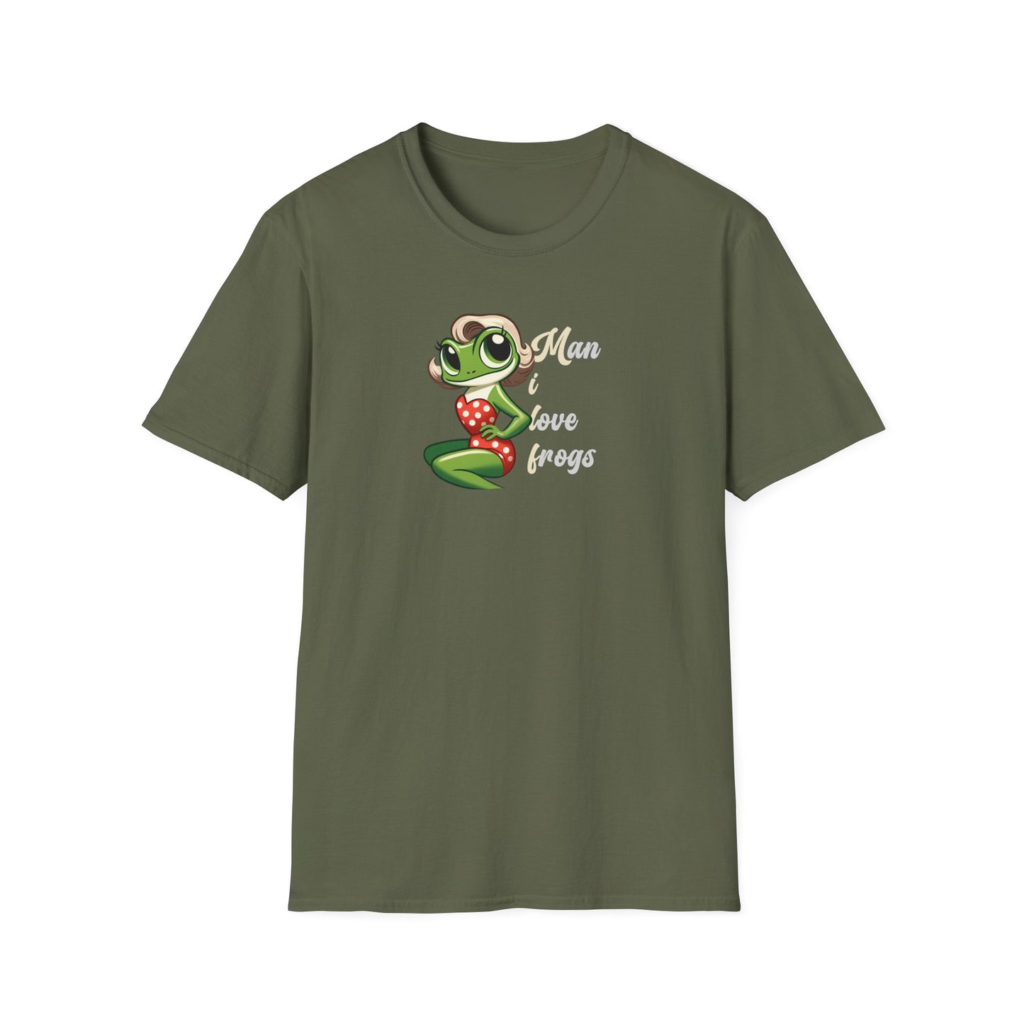 Man I Love Frogs T-Shirt, Funny Frog Shirt, Cute Frog Tee, Frog Lover Gift, Vintage Style Frog Shirt, Funny Animal Tee