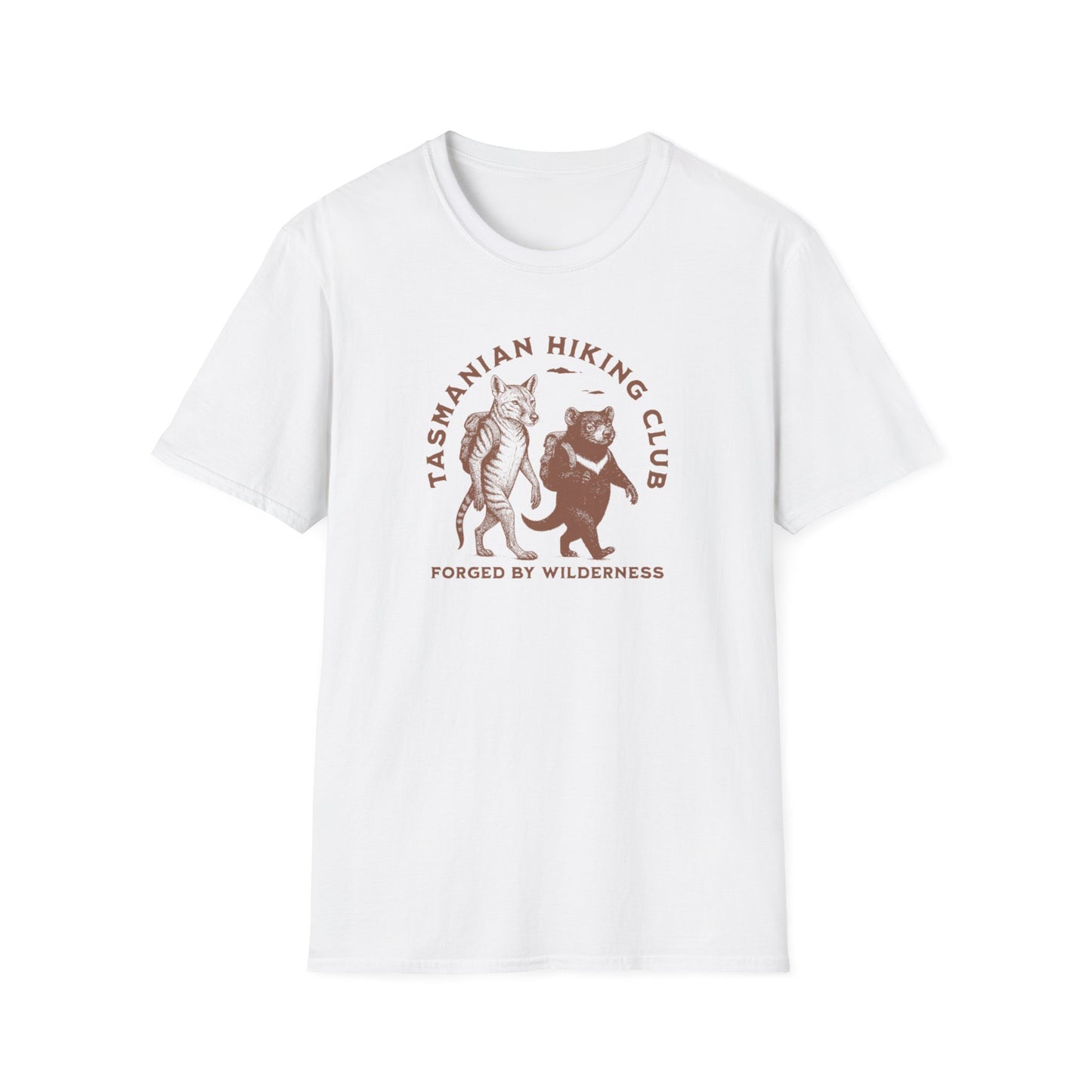 Tasmanian Hiking Club T-Shirt, Forged by Wilderness Tee, Tasmania Shirt, Aussie Hiking Shirt, Bushwalking Tee, Nature Lover Gift Australia