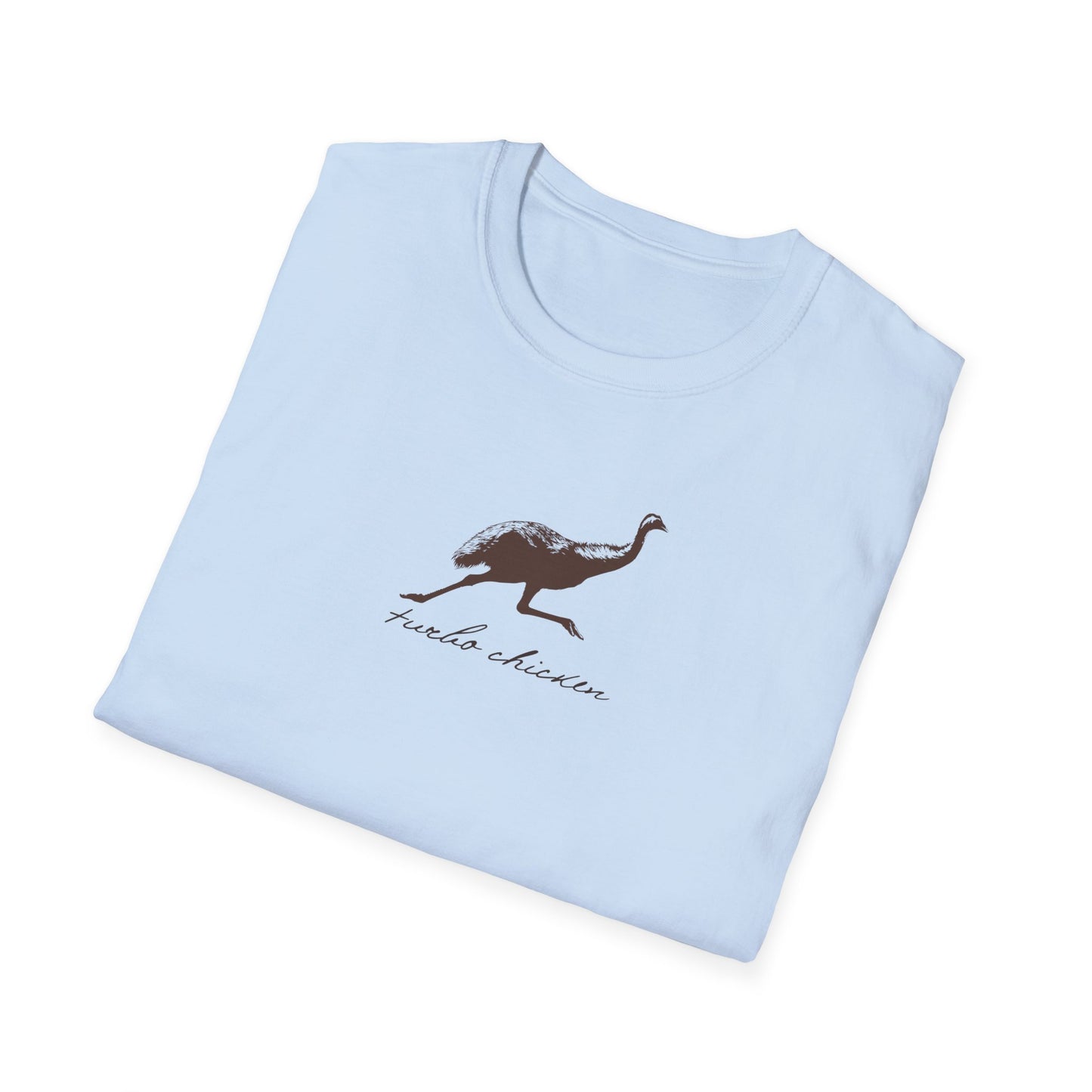Emu T-Shirt Turbo Chicken Tee, Funny Australian Bird Shirt, Aussie Wildlife T-Shirt, Minimalist Emu Shirt, Bird Nerd Gift