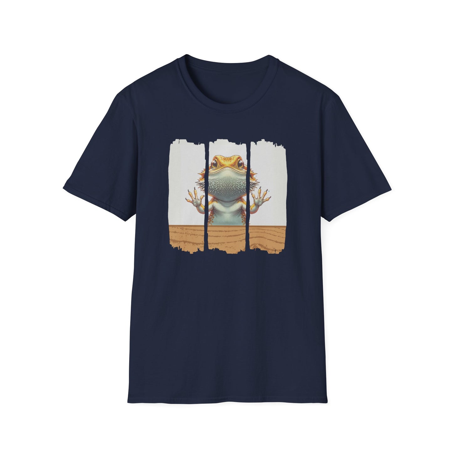 Bearded Dragon Glass Surfing T-Shirt, Beardie Lover Shirt, Reptile Keeper Tee, Lizard Mom Dad Gift, Herpetology Graphic Tee