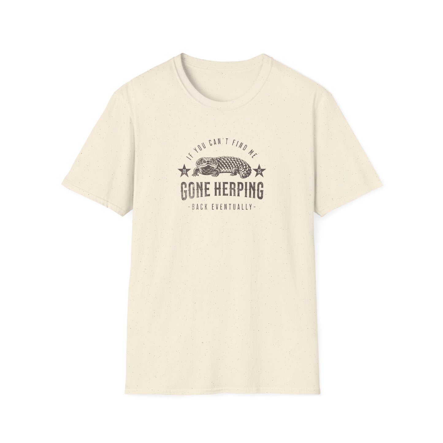 Shingleback Gone Herping T-Shirt, Reptile Lover Shirt, Field Herping Tee, Blue Tongue Lizard Gift, Herper Wildlife Graphic Tee