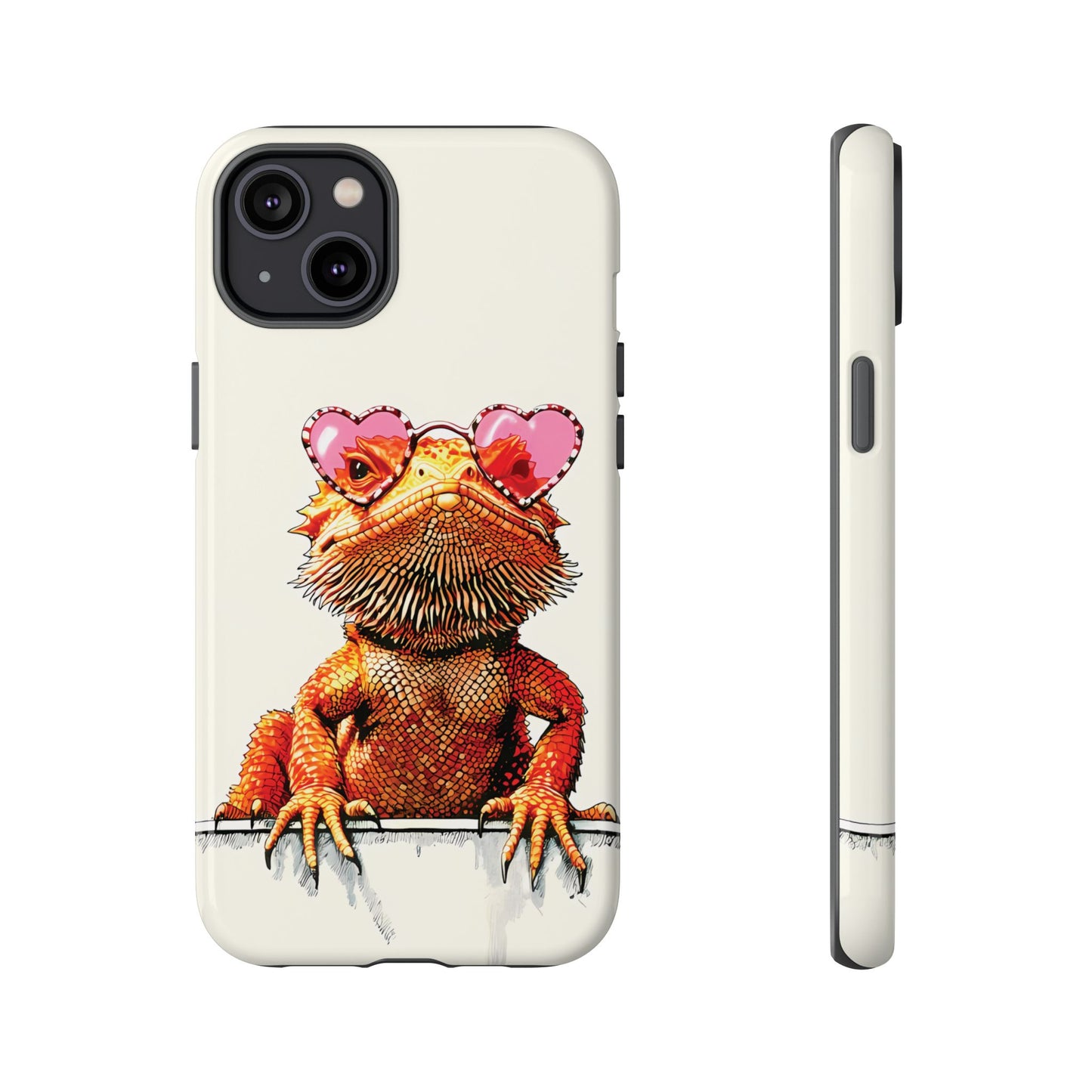 Valentines Day iPhone Case for Reptile Keepers | Bearded Dragon Lover Gift | Cute Herpetology Phone Case | Scaly Love Design