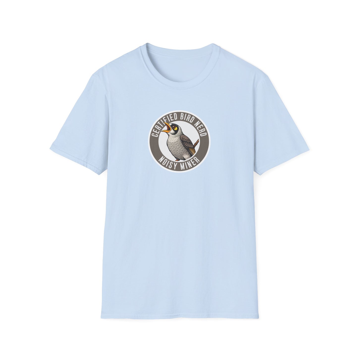 Noisy Miner T-Shirt, Certified Bird Nerd Shirt, Australian Bird Tee, Birdwatching Gift, Wildlife Lover Tee, Native Bird Graphic Tee