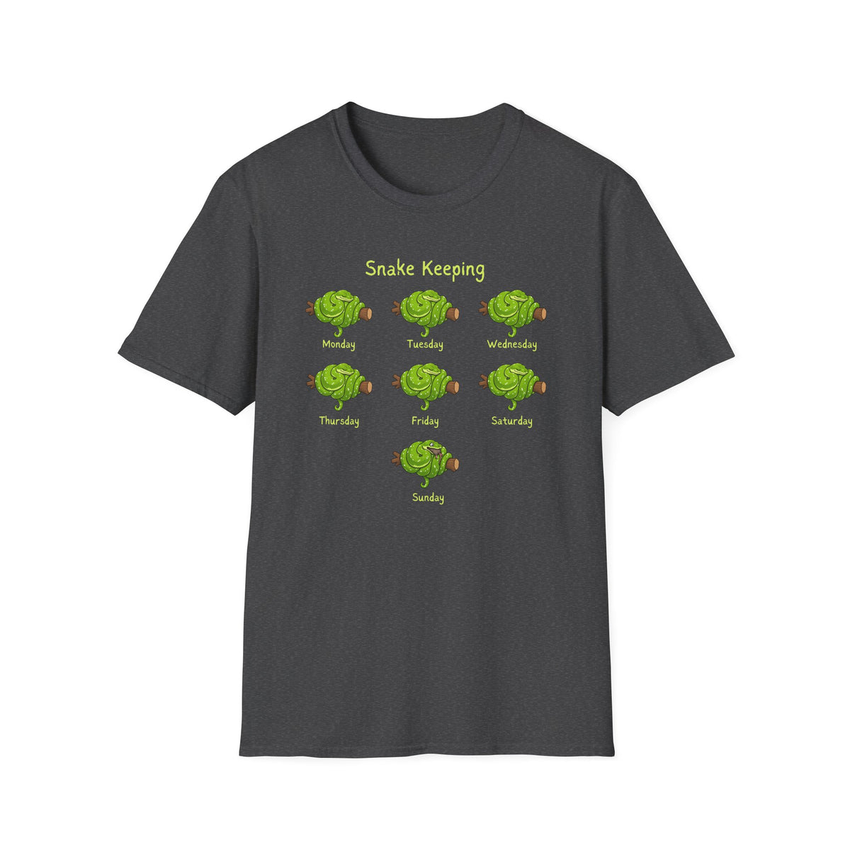 Snake Keeper T-Shirt, Green Tree Python Shirt, Reptile Lover Tee, Snake Owner Gift, Herpetology Shirt, Reptile Keeping Tee