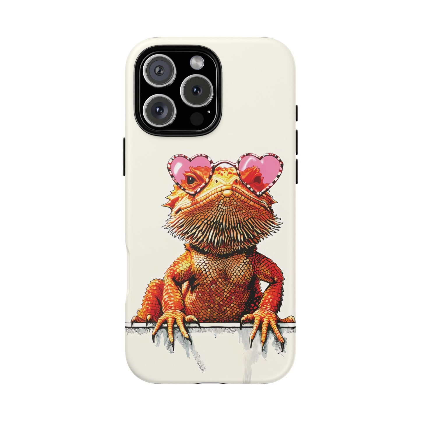 Valentines Day iPhone Case for Reptile Keepers | Bearded Dragon Lover Gift | Cute Herpetology Phone Case | Scaly Love Design