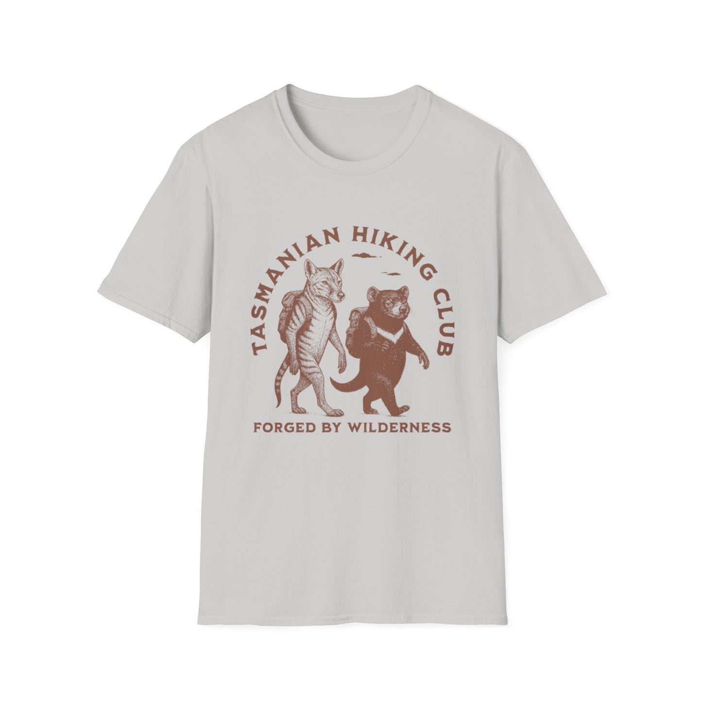 Tasmanian Hiking Club T-Shirt – Tasmanian Devil & Thylacine Australian Wildlife Tee