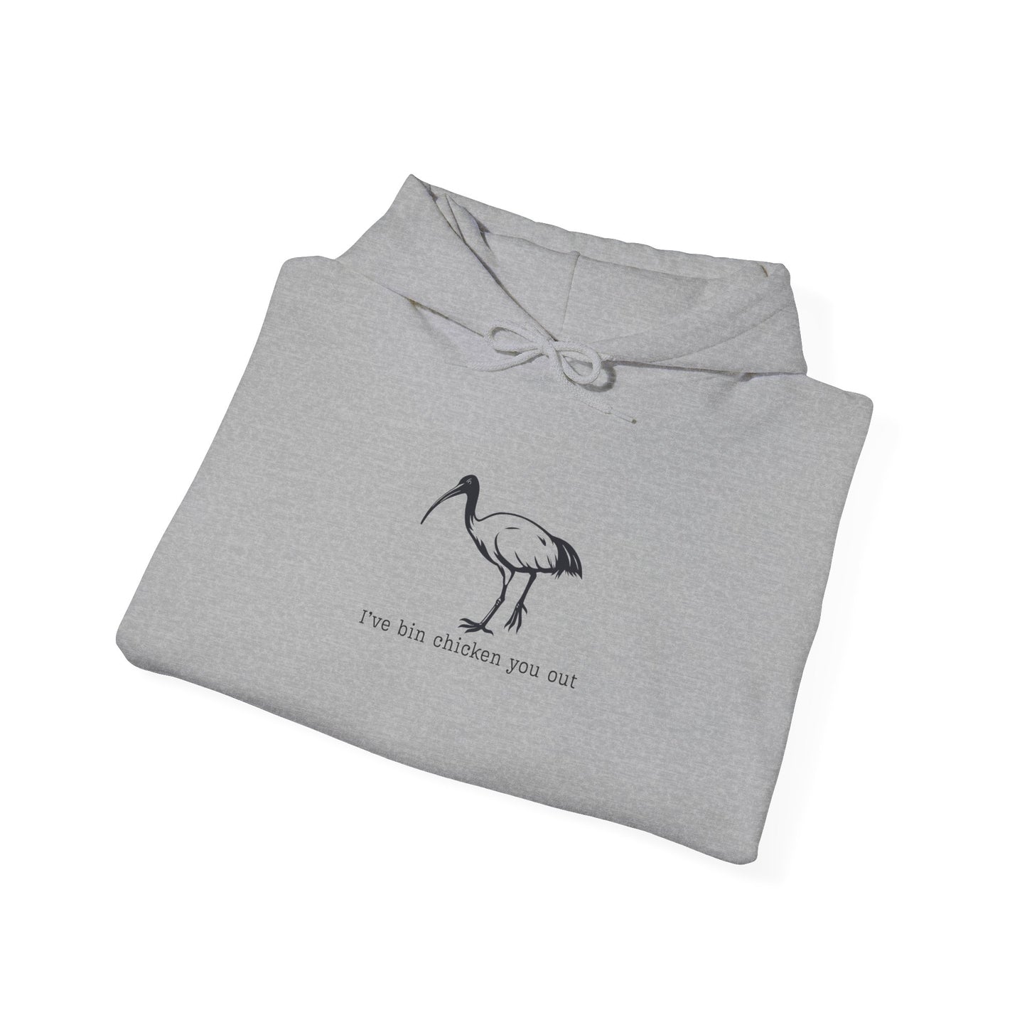 Bin Chicken Hoodie, White Ibis Hoodie, Funny Australian Bird Hoodie, Aussie Bird Hoodie, I’ve Bin Chicken You Out, Meme Hoodie, Bird Lover Gift