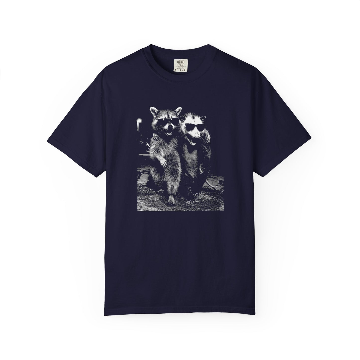 Raccoon and Opossum Shirt, Comfort Colors Funny Animal Tee, Trash Panda T Shirt, Opossum Graphic Shirt, Urban Wildlife Gift