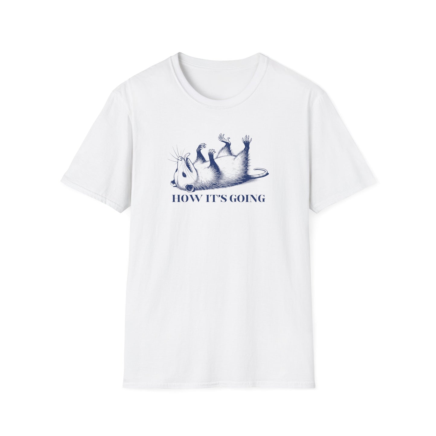 Opossum T-Shirt How It’s Going, Funny Possum Shirt, Meme Animal Tee, Dark Humor Shirt, Playing Dead Possum Shirt, Funny Animal Tee