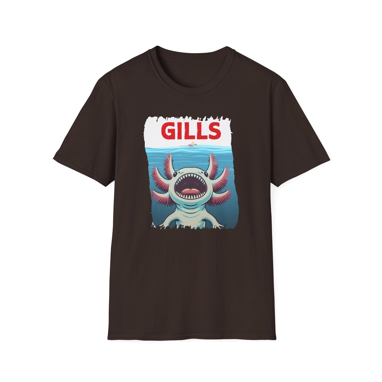 Axolotl Gills T-Shirt, Cute Axolotl Shirt, Amphibian Lover Tee, Aquarium Pet Gift, Kawaii Animal Shirt, Mexican Walking Fish Tee