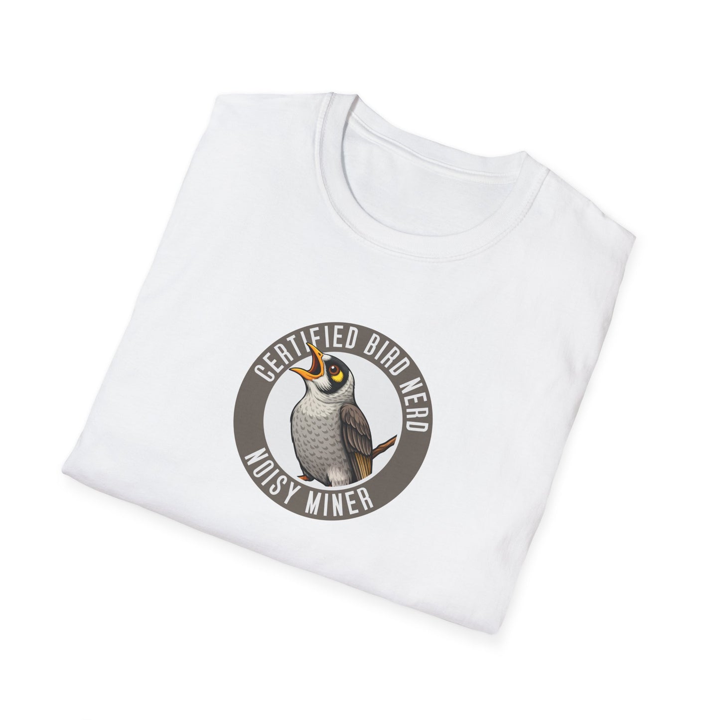 Noisy Miner T-Shirt, Certified Bird Nerd Shirt, Australian Bird Tee, Birdwatching Gift, Wildlife Lover Tee, Native Bird Graphic Tee