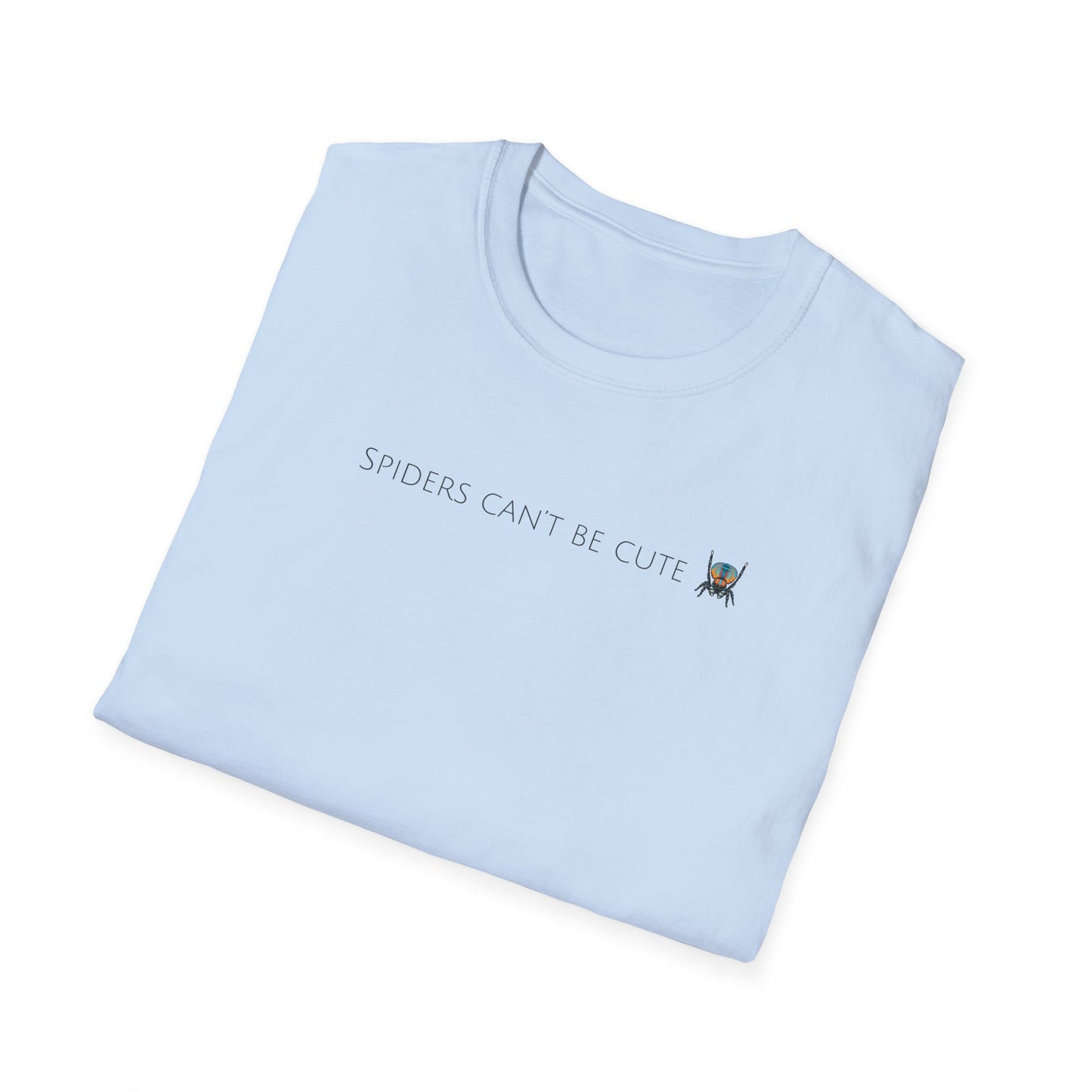 Peacock Spider T-Shirt, Spiders Can’t Be Cute Tee, Jumping Spider Shirt, Spider Lover Gift, Cute Spider T-Shirt, Australian Spider Tee, Arachnid Shirt