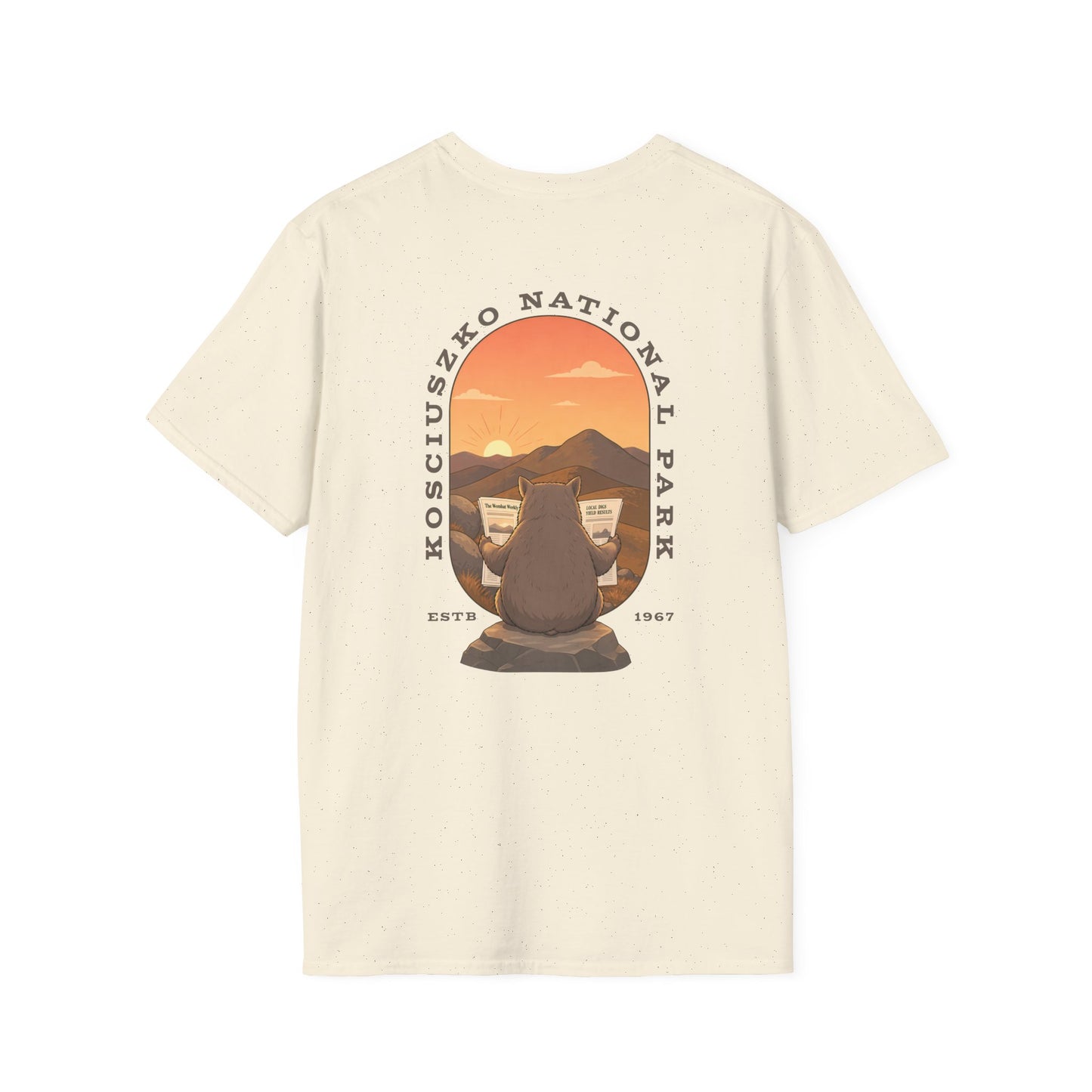 Kosciuszko National Park T-Shirt, Wombat Shirt, Australian Wildlife Tee, National Park Style Shirt, Hiking Gift, Aussie Nature Shirt