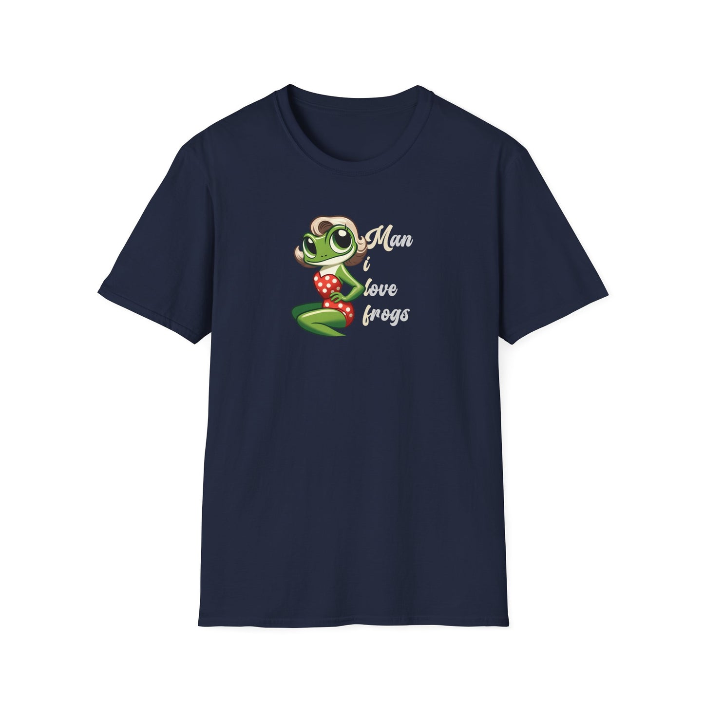 Man I Love Frogs T-Shirt, Funny Frog Shirt, Cute Frog Tee, Frog Lover Gift, Vintage Style Frog Shirt, Funny Animal Tee
