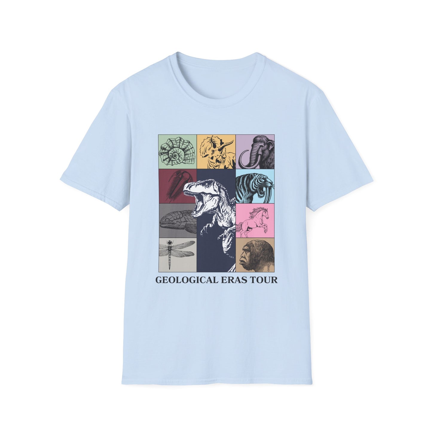 Geological Eras Tour T-Shirt, Prehistoric Animals Shirt, Evolution Timeline Tee, Dinosaur Shirt, Science Teacher Shirt, Paleontology Gift