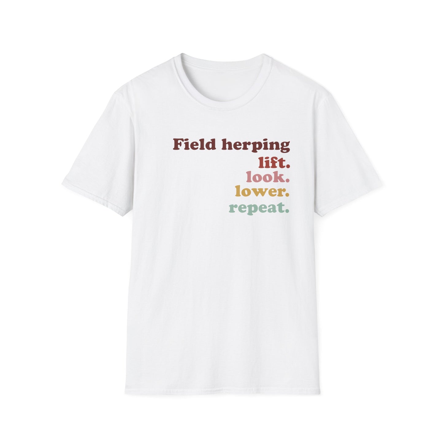 Field Herping T-Shirt, Lift Look Lower Repeat Shirt, Reptile Lover Tee, Herper Gift, Snake Lover Shirt, Wildlife Graphic Tee