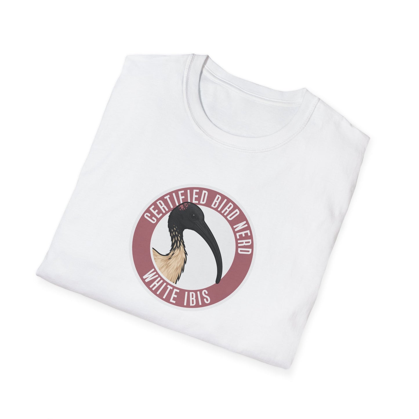 White Ibis T-Shirt, Certified Bird Nerd Shirt, Australian Bird Tee, Birdwatching Gift, Bin Chicken Shirt, Wildlife Graphic Tee