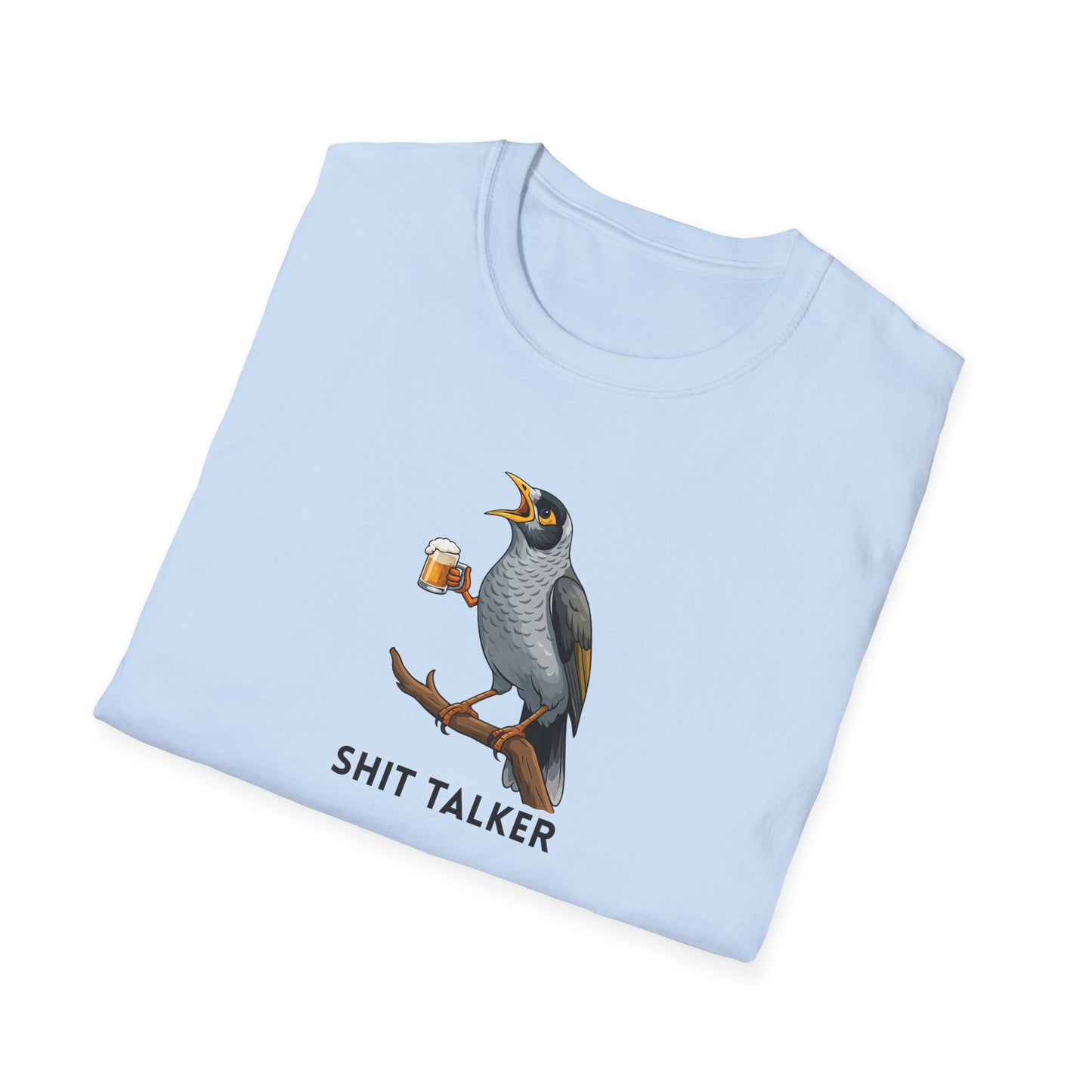 Noisy Miner T-Shirt, Australian Bird Shirt, Shit Talker Tee, Aussie Bird T-Shirt, Bird Nerd Gift, Funny Australian Wildlife Shirt, Beer Bird Graphic Tee