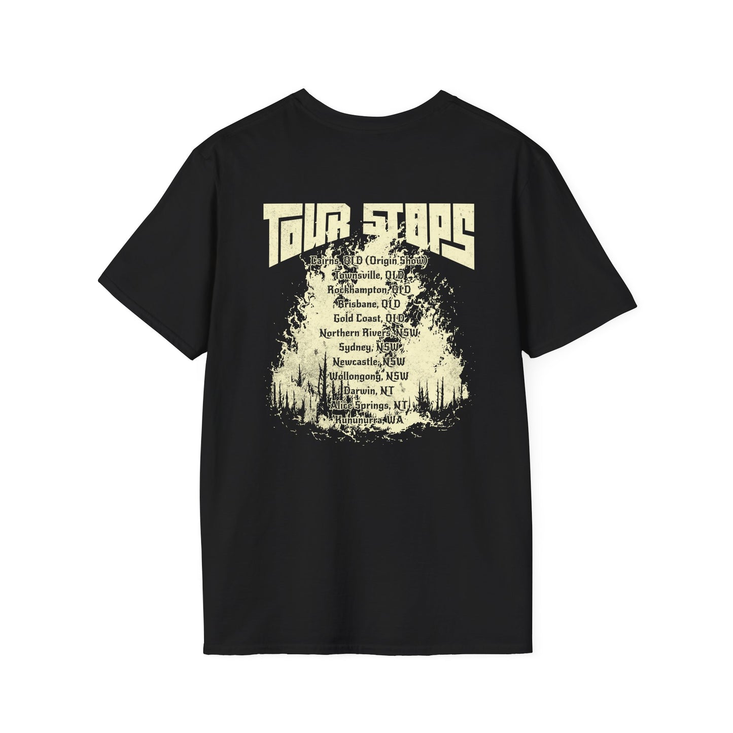 Cane Toad Tour of Destruction T-Shirt, Funny Frog Band Tee, Double Sided Graphic Shirt, Metal Frog Shirt, Australian Wildlife Humor Tee