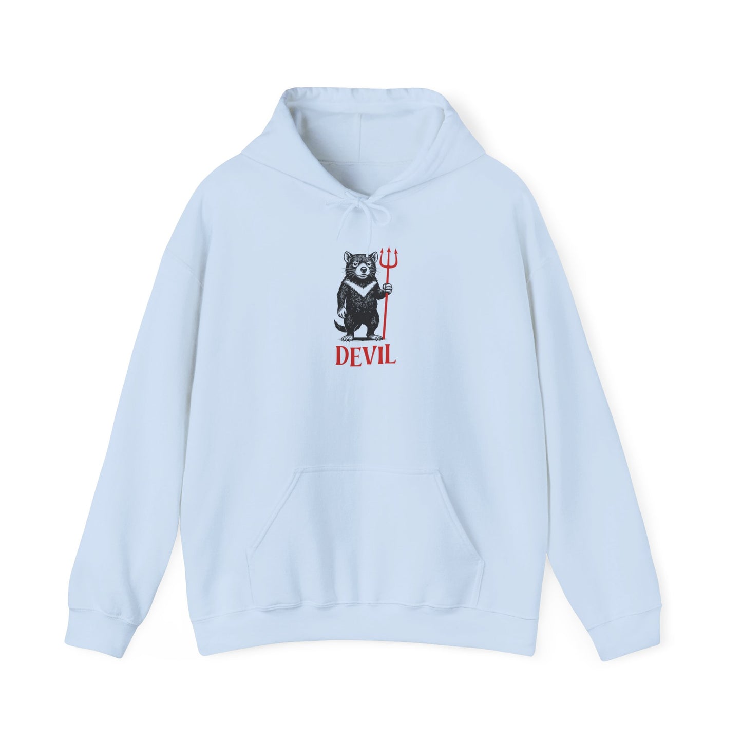 Tasmanian Devil Hoodie, Devil Hoodie, Funny Australian Animal Hoodie, Aussie Wildlife Hoodie, Gothic Animal Sweatshirt, Cryptid Style Hoodie, Tasmania Gift