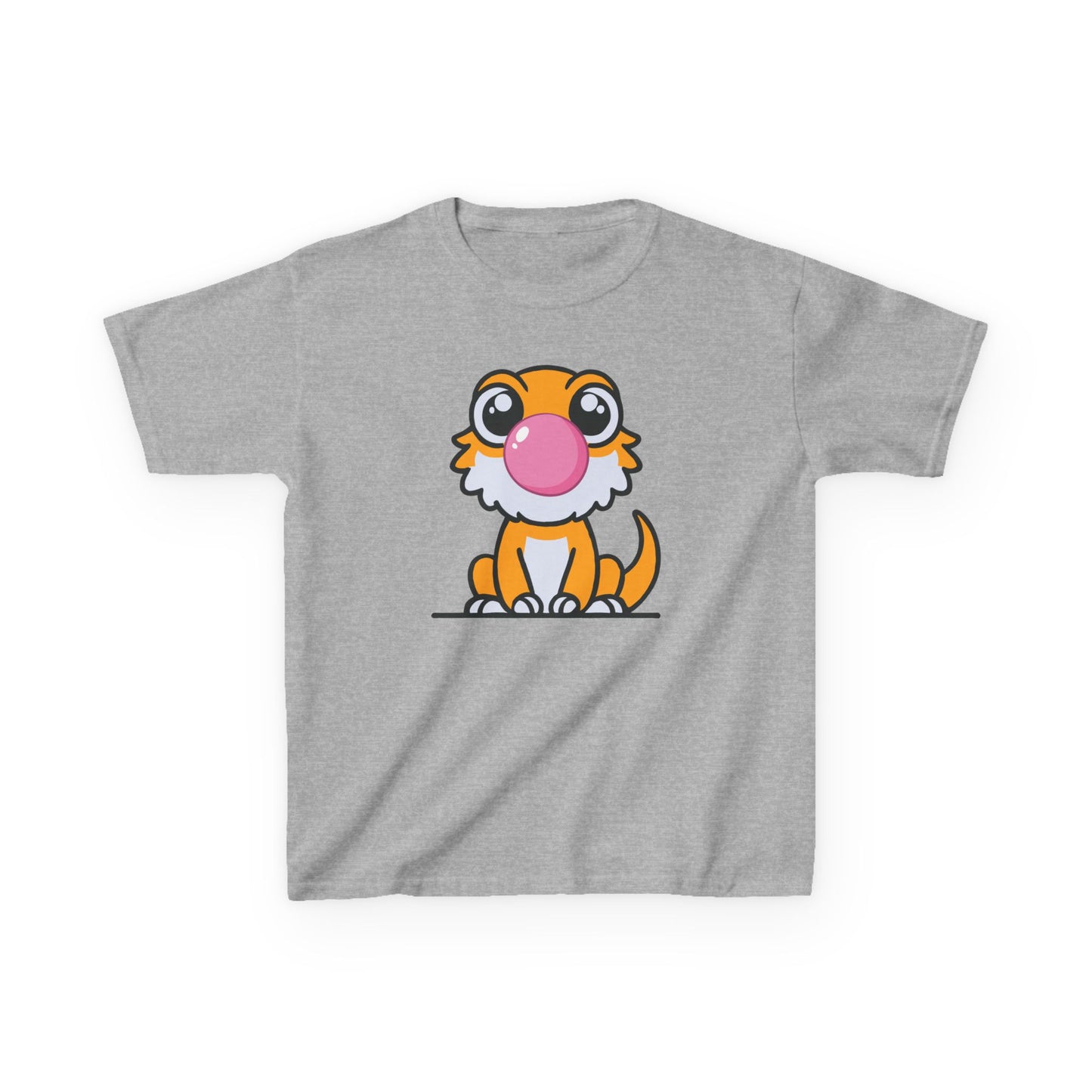 Kids Bearded Dragon T-Shirt – Blowing Bubble Gum Cute Reptile Lover Tee