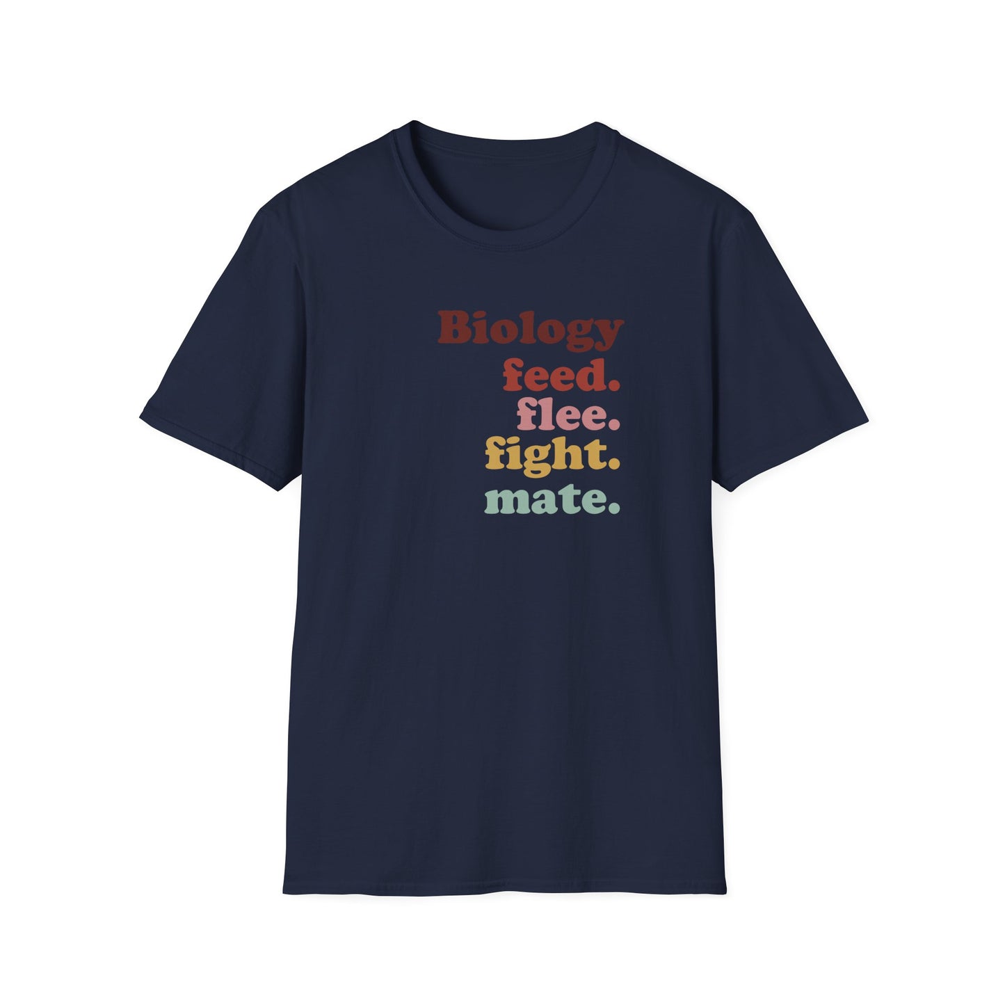 4 F’s Of Biology T-Shirt, Feed Flee Fight Mate Shirt, Biology Teacher Tee, Science Student Gift, Ecology Zoology Shirt, Nature Nerd Tee