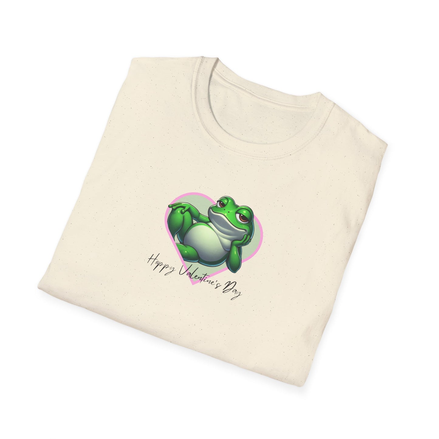 Frog Valentine T-Shirt, Happy Valentine’s Day Frog Shirt, Frog Lover Gift, Amphibian Heart Tee, Cute Animal Valentine Shirt