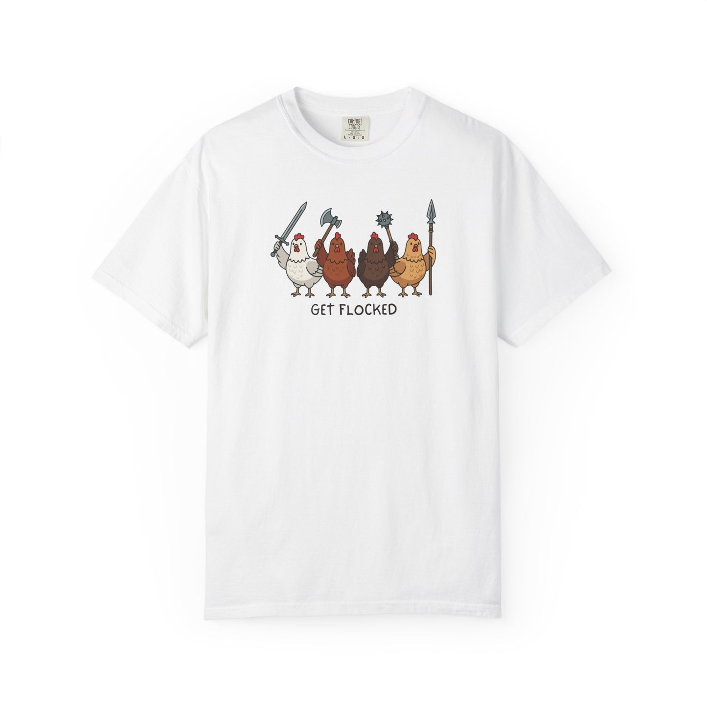 Get Flocked Chicken Shirt, Funny Chicken T Shirt, Comfort Colors Chicken Tee, Backyard Chicken Shirt, Farm Animal Tee, Chicken Lover Gift