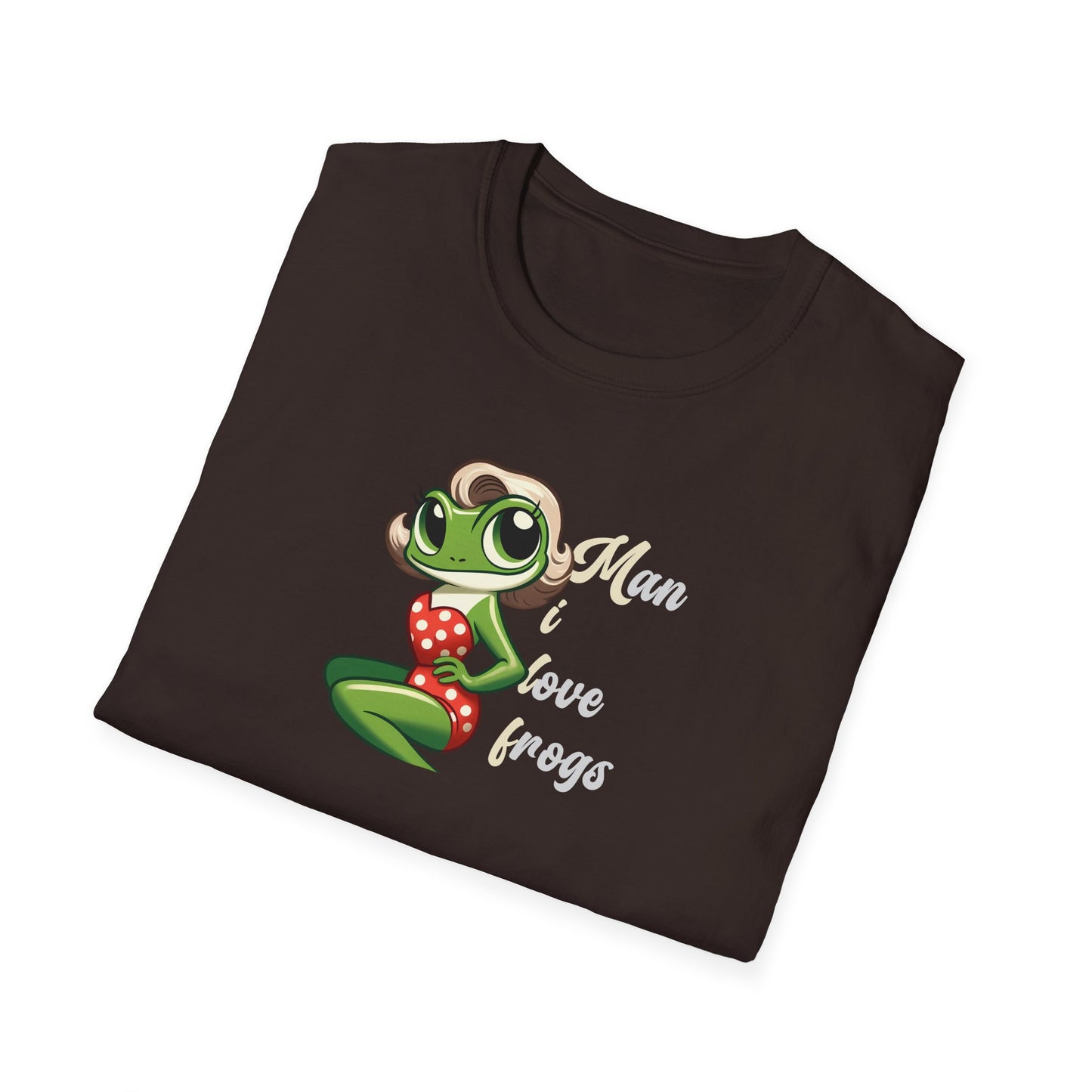 Man I Love Frogs T-Shirt, Funny Frog Shirt, Cute Frog Tee, Frog Lover Gift, Vintage Style Frog Shirt, Funny Animal Tee