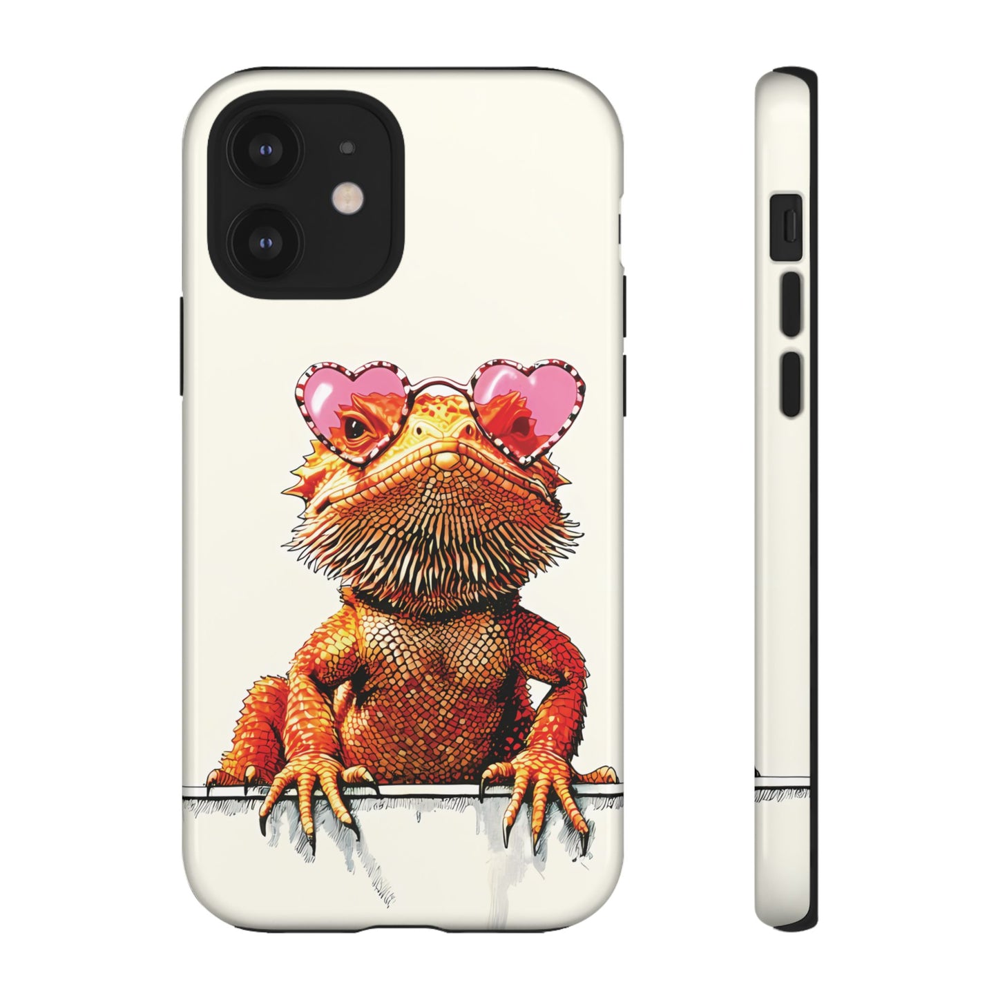 Valentines Day iPhone Case for Reptile Keepers | Bearded Dragon Lover Gift | Cute Herpetology Phone Case | Scaly Love Design