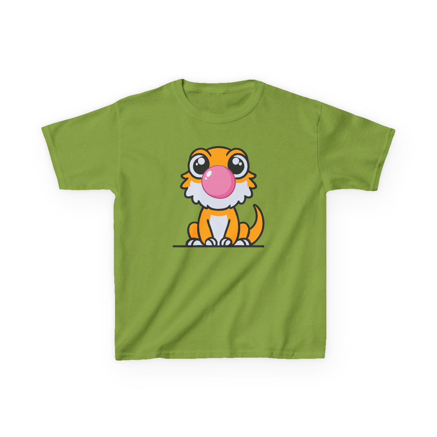 Kids Bearded Dragon T-Shirt – Blowing Bubble Gum Cute Reptile Lover Tee