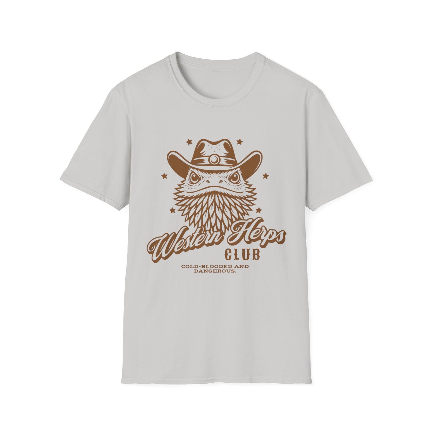 Western Herps Club T-Shirt – Cowboy Bearded Dragon Reptile Keeper Tee