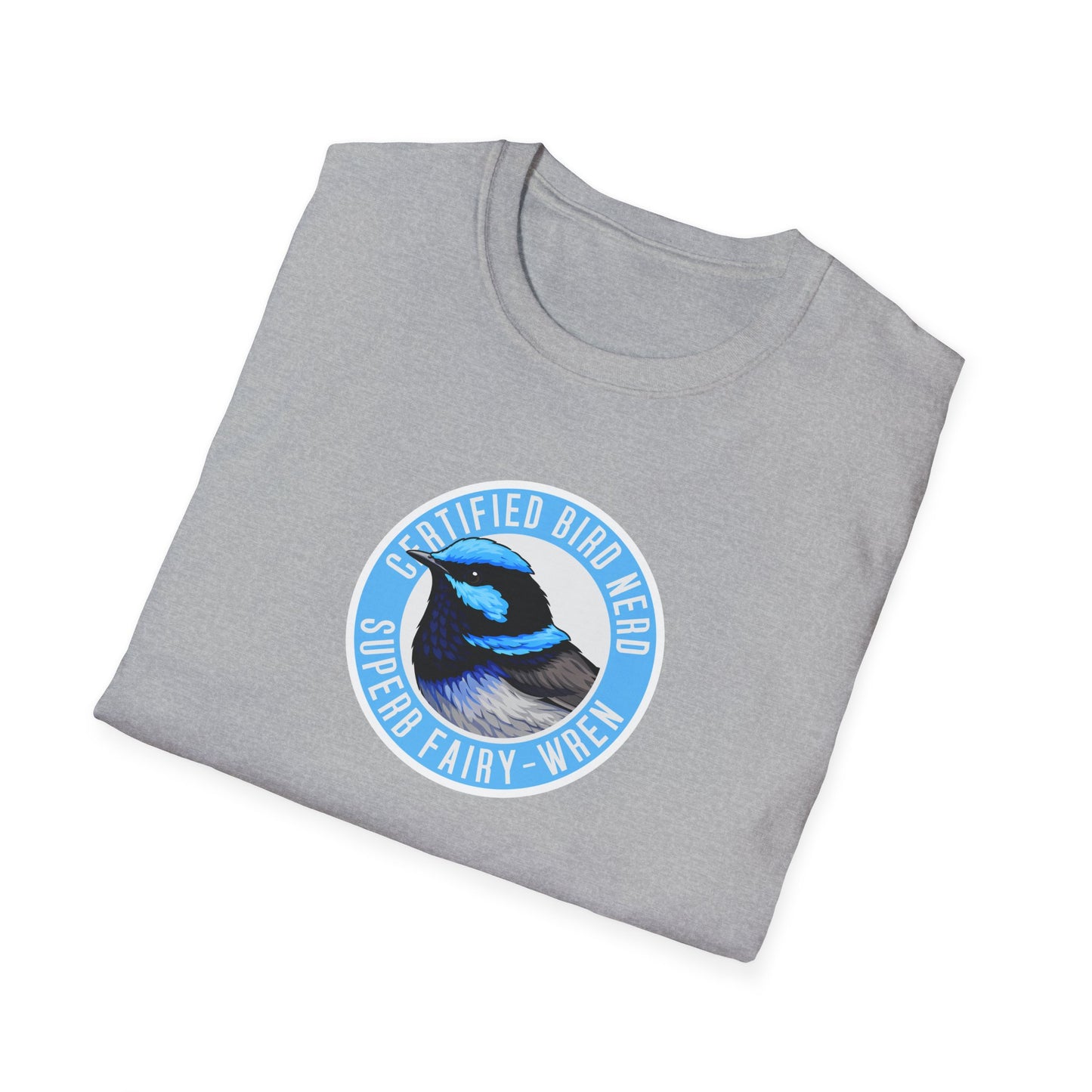 Superb Fairy Wren T-Shirt, Certified Bird Nerd Shirt, Australian Bird Tee, Birdwatching Gift, Wildlife Lover Tee, Blue Wren Shirt