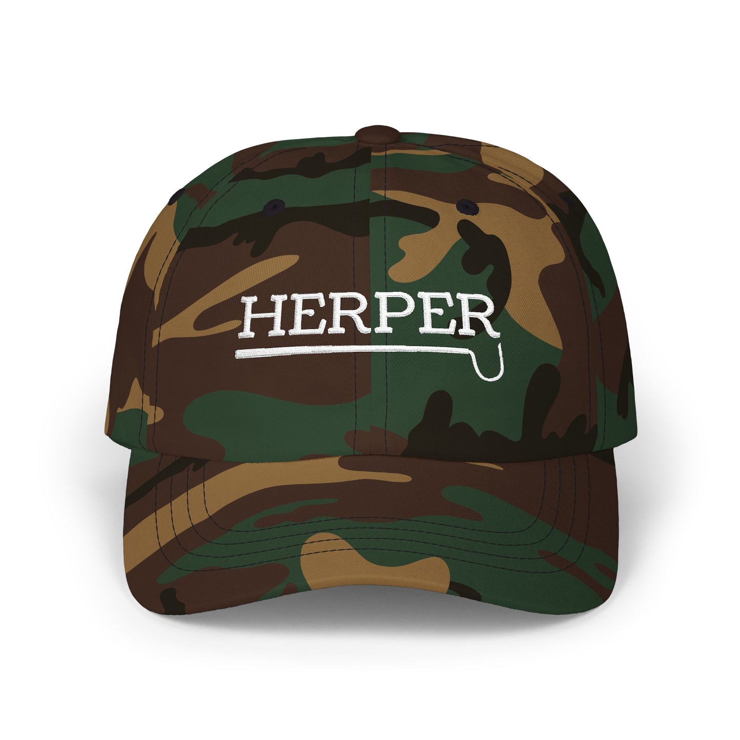 Herper Classic Dad Cap, Embroidered Herping Hat, Reptile Enthusiast Cap, Snake & Lizard Field Hat, Herpetology Gift, Wildlife Lover Dad Hat