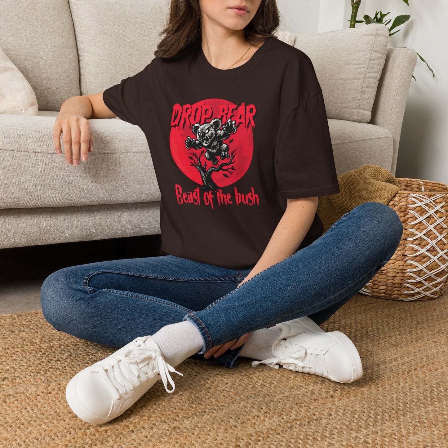 Drop Bear T-Shirt, Australian Mythical Creature Shirt, Aussie Wildlife Tee, Beast Of The Bush Shirt, Koala Horror Graphic Tee