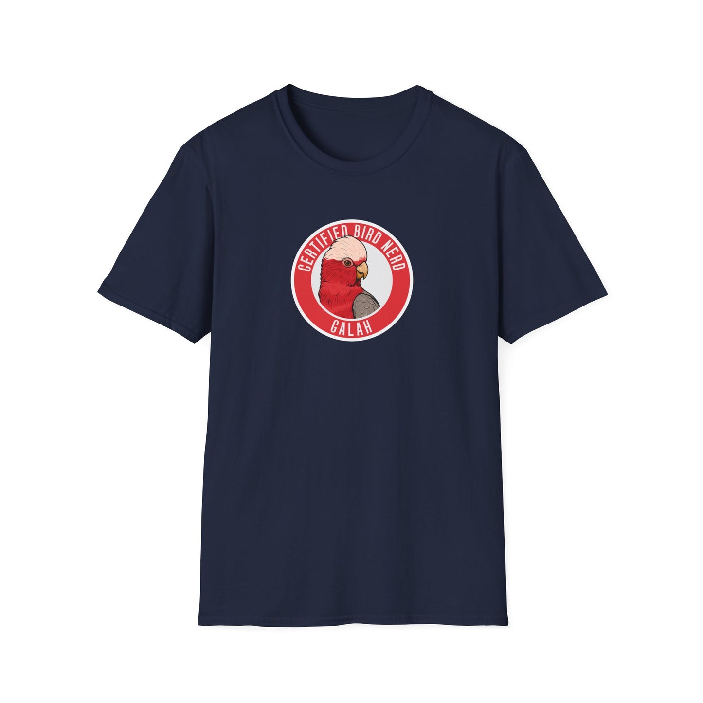 Galah T-Shirt, Certified Bird Nerd Shirt, Australian Bird Tee, Pink Cockatoo Shirt, Birdwatching Gift, Wildlife Lover Tee