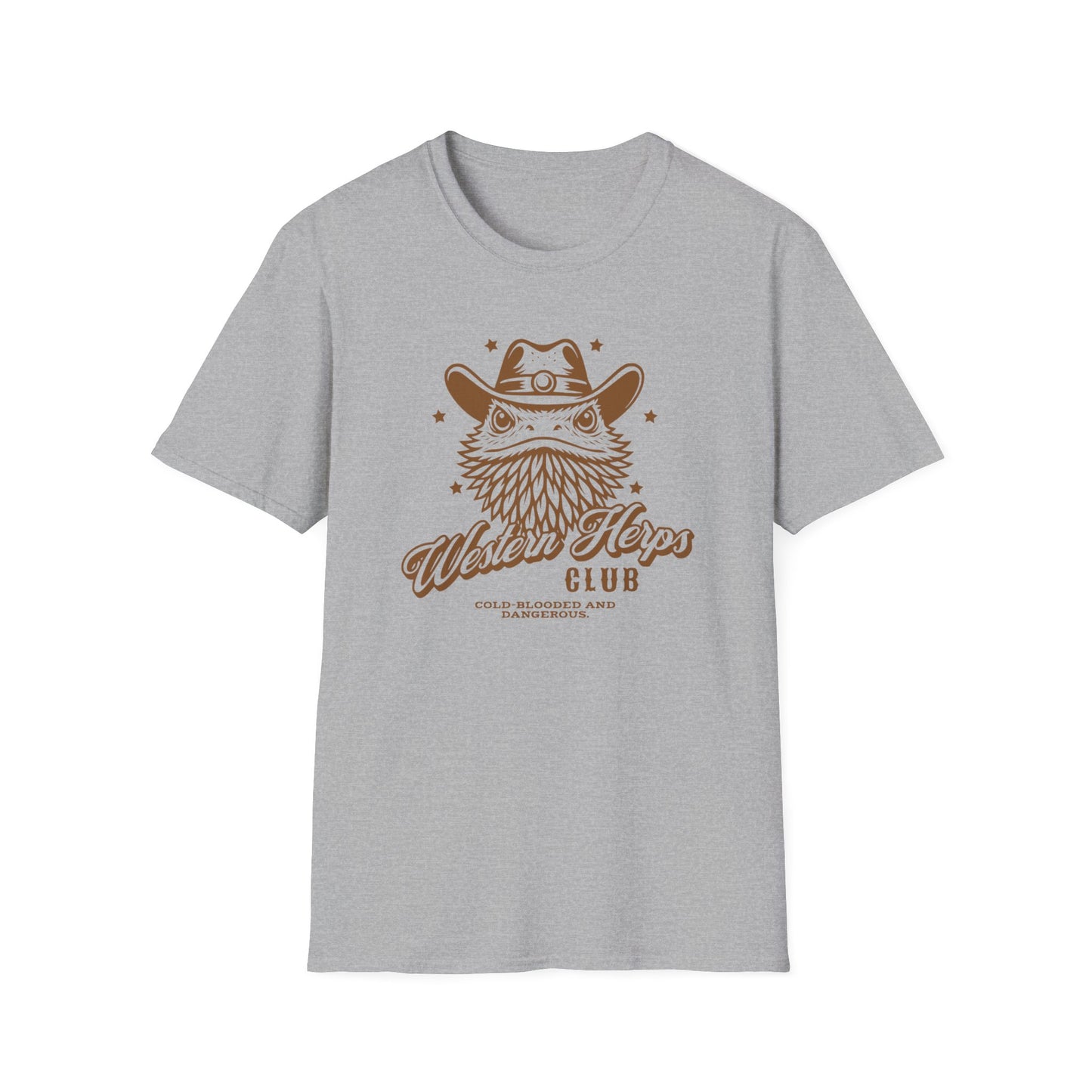 Western Herps T-Shirt, Cowboy Bearded Dragon Shirt, Cold Blooded and Dangerous Tee, Reptile Western Shirt, Funny Herper Gift
