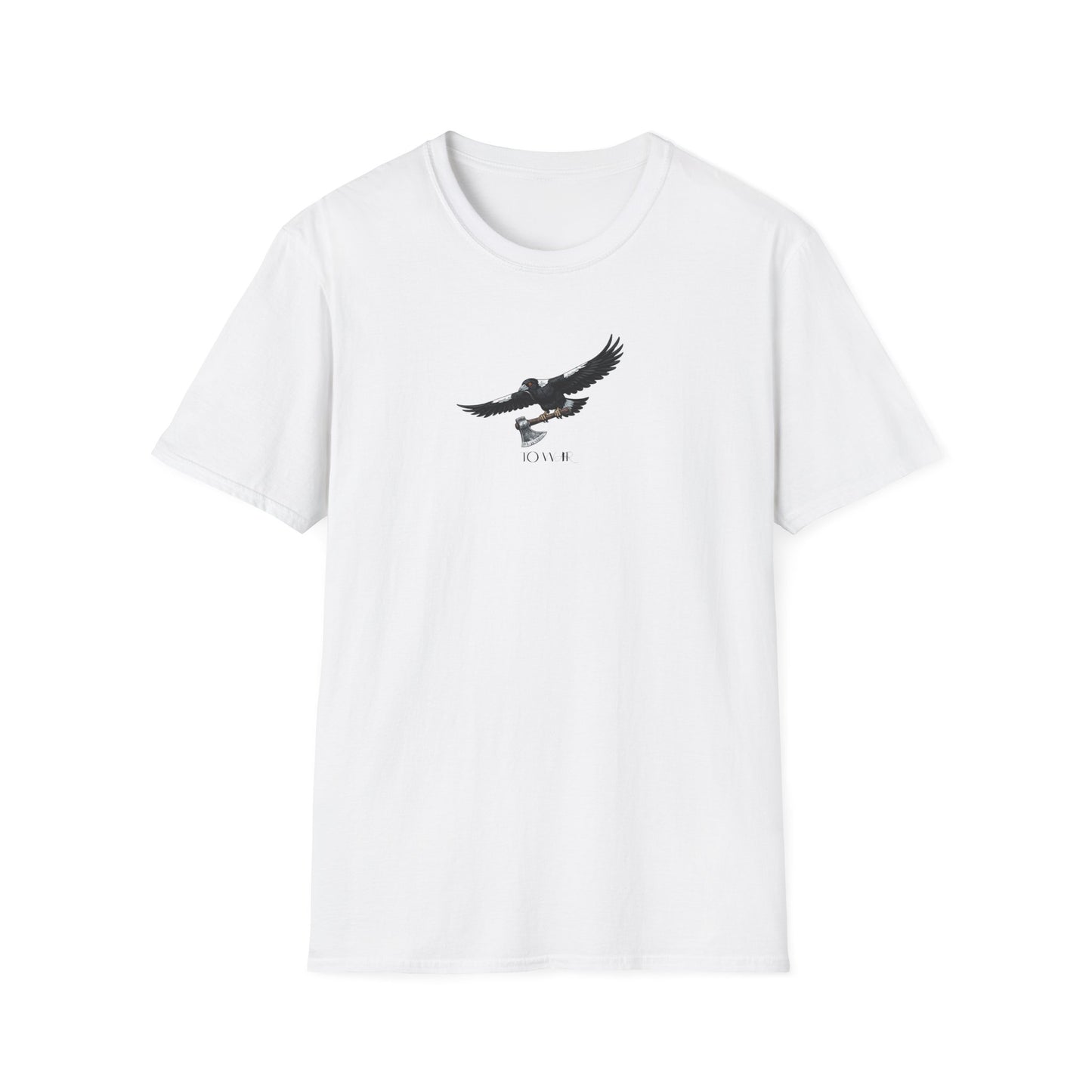 Magpie To War T-Shirt, Australian Magpie Shirt, Bird With Axe Tee, Wildlife Graphic Shirt, Bird Lover Gift, Aussie Bird Tee