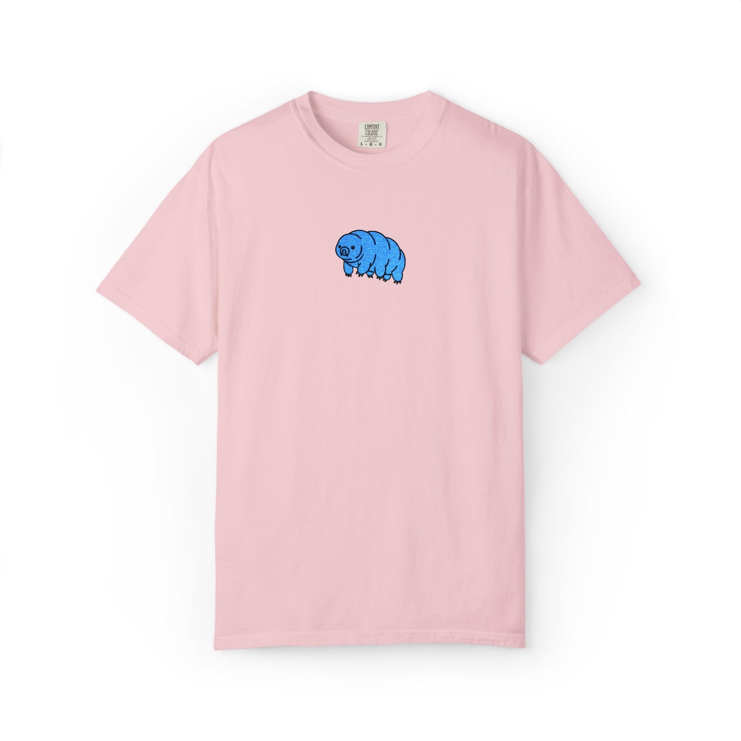 Tardigrade Embroidered Comfort Colors T-Shirt, Cute Water Bear Shirt, Science Nerd Tee, Biology Gift, Microbiology Embroidered Shirt