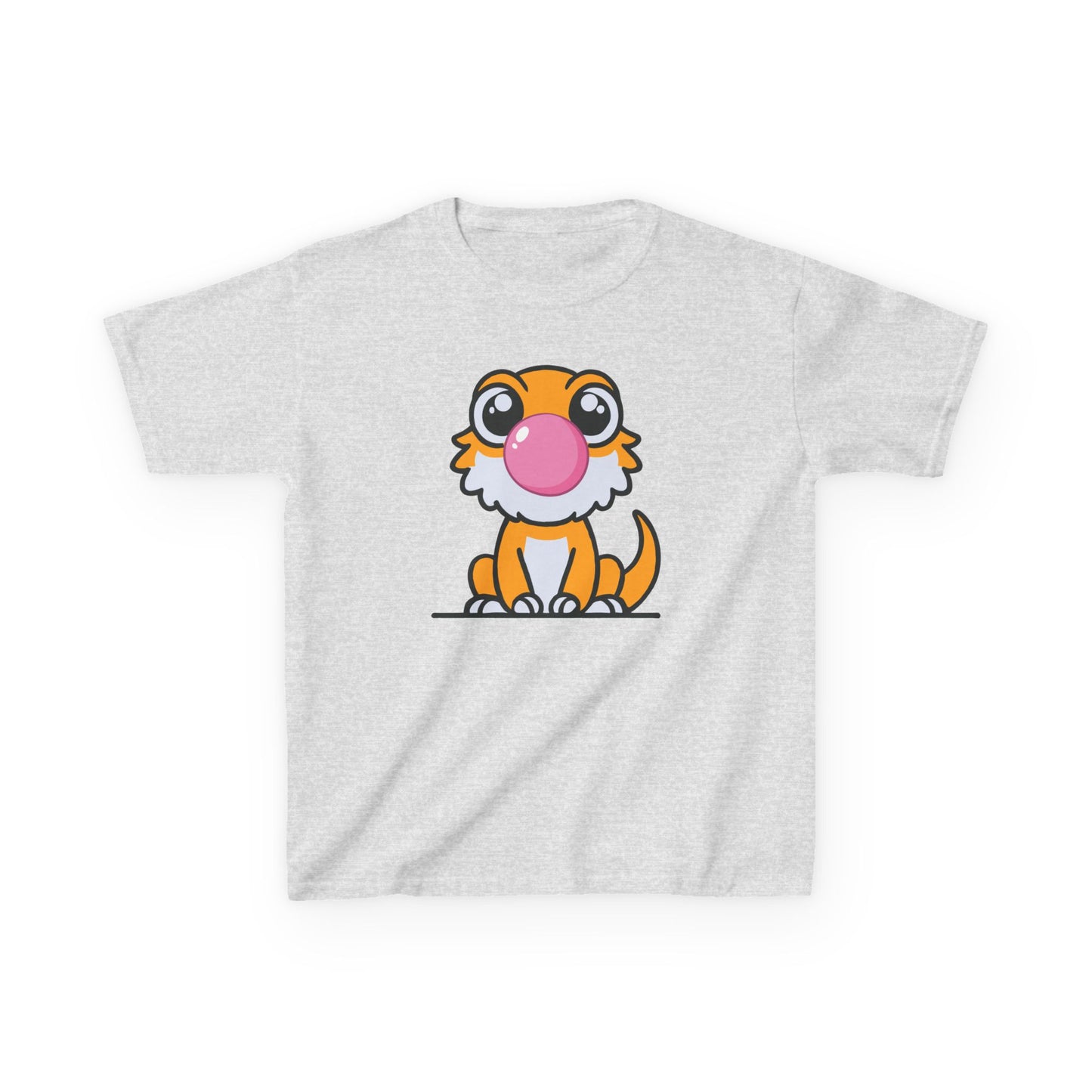 Kids Bearded Dragon T-Shirt – Blowing Bubble Gum Cute Reptile Lover Tee