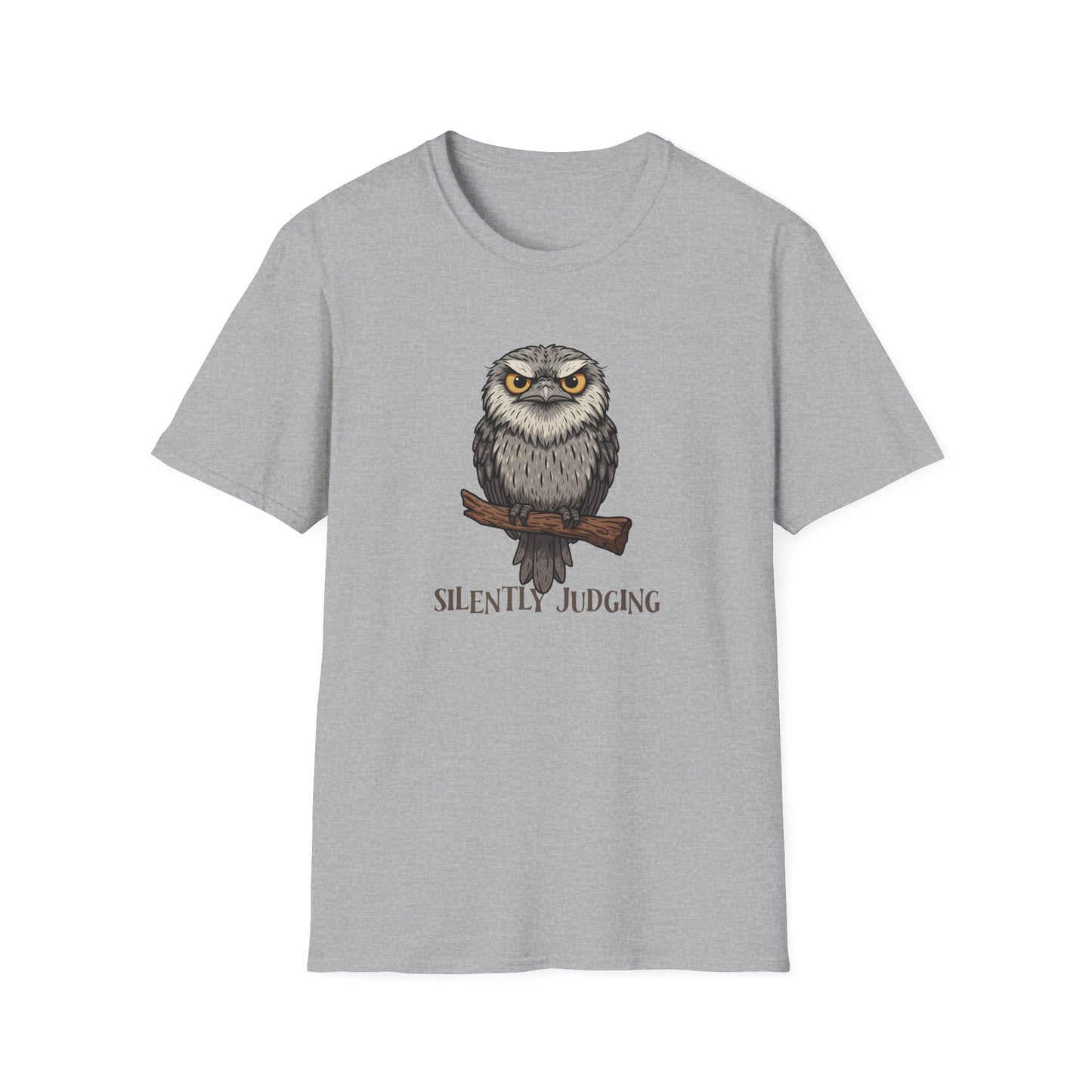 Tawny Frogmouth T-Shirt Silently Judging Shirt, Funny Owl Lover Tee, Australian Bird Shirt, Bird Nerd Gift, Frogmouth Tee
