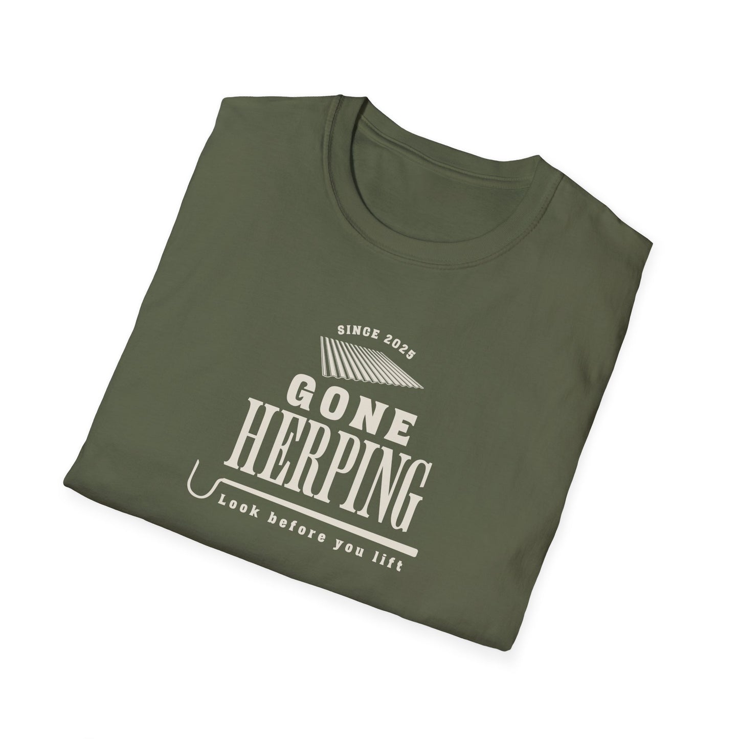 Gone Herping T-Shirt, Look Before You Lift Shirt, Field Herping Tee, Reptile Lover Gift, Snake Lover Shirt, Wildlife Graphic Tee