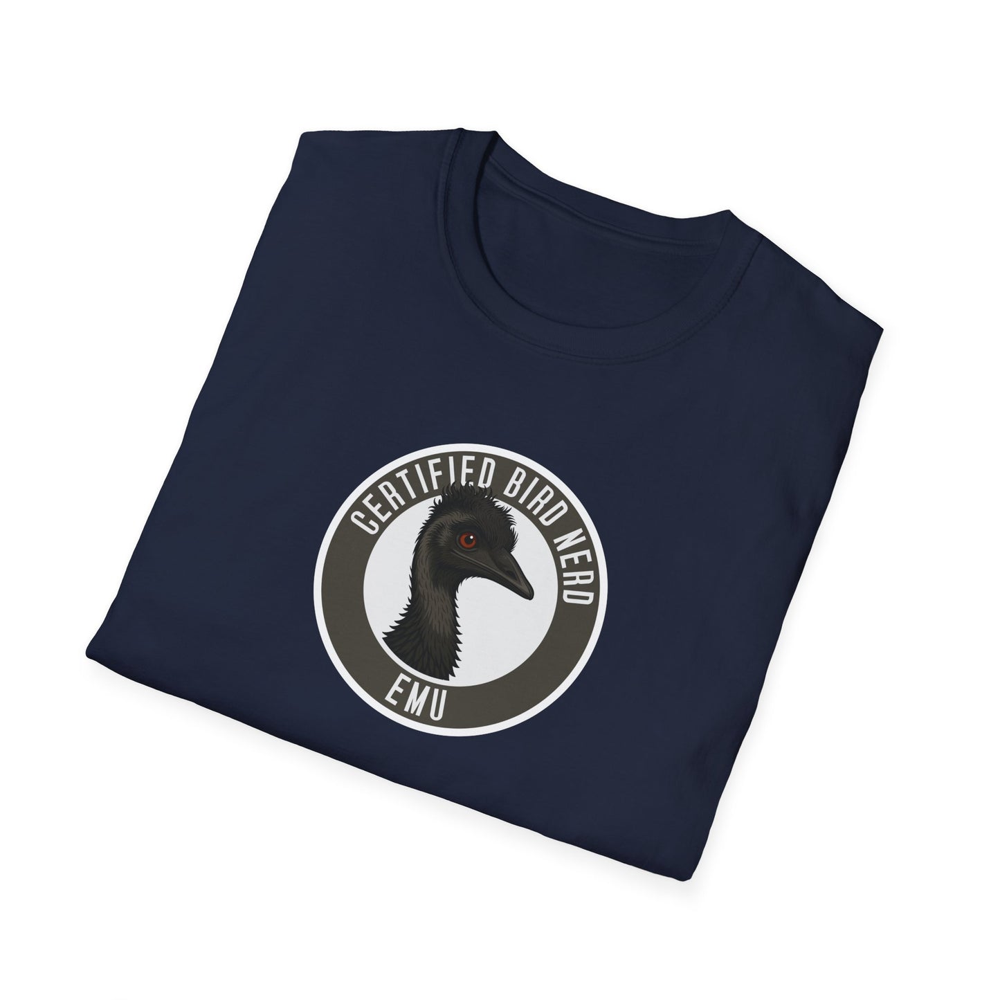 Emu T-Shirt, Certified Bird Nerd Shirt, Australian Bird Tee, Wildlife Lover Gift, Birdwatching Shirt, Aussie Animal Graphic Tee