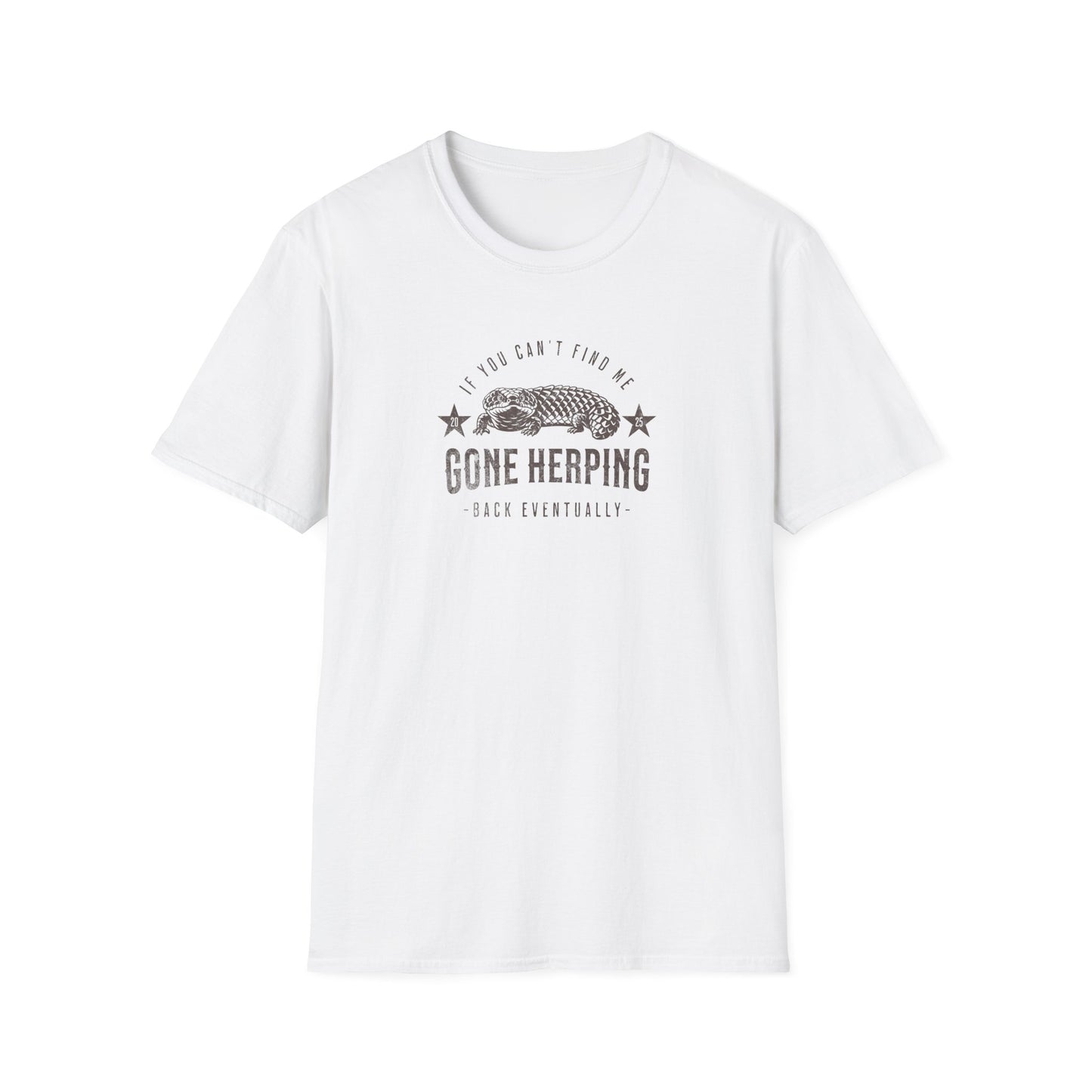 Shingleback Gone Herping T-Shirt, Reptile Lover Shirt, Field Herping Tee, Blue Tongue Lizard Gift, Herper Wildlife Graphic Tee