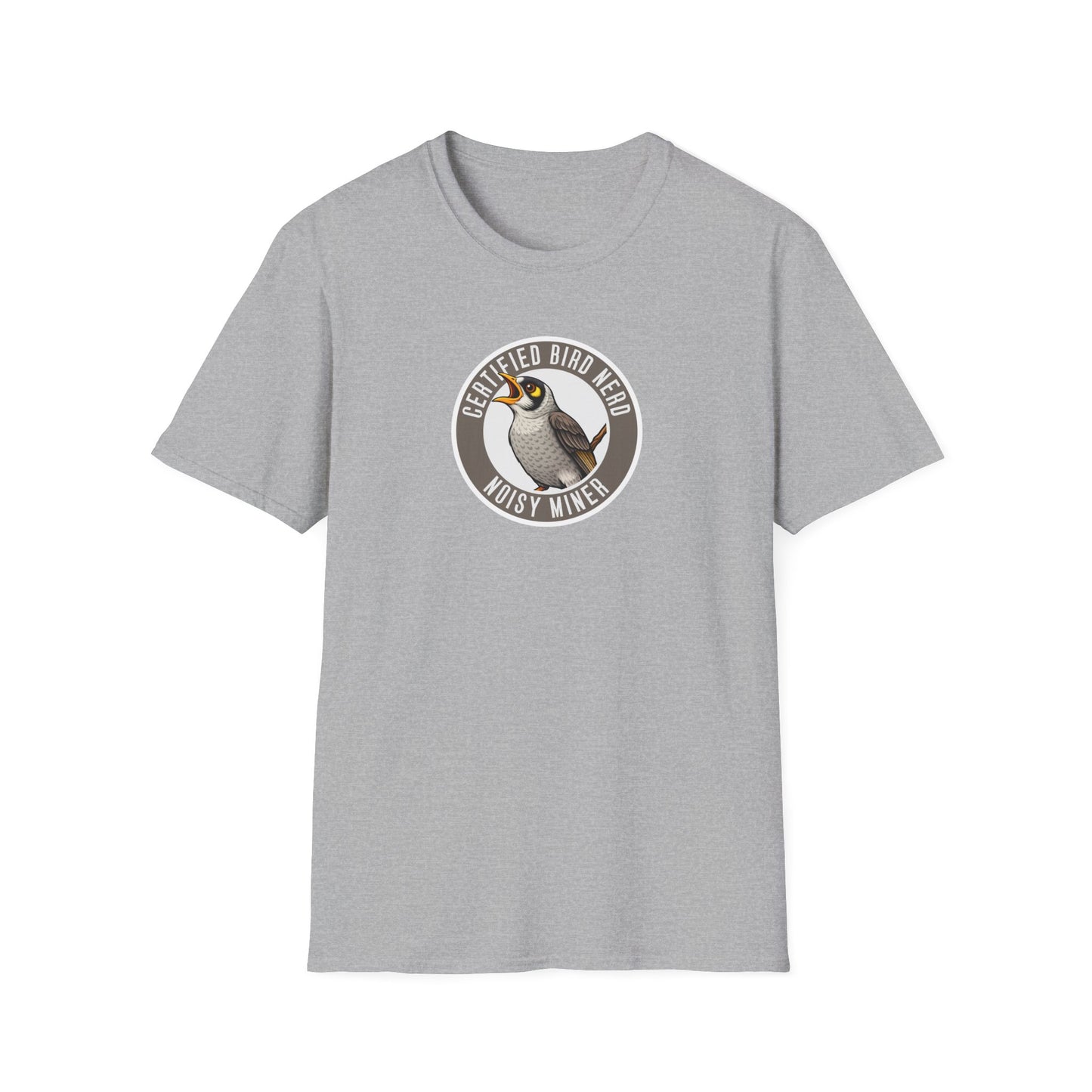 Noisy Miner T-Shirt, Certified Bird Nerd Shirt, Australian Bird Tee, Birdwatching Gift, Wildlife Lover Tee, Native Bird Graphic Tee